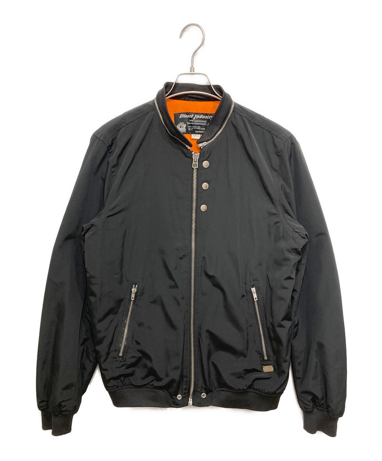 中古・古着通販】DIESEL (ディーゼル) 中綿ジャケット ブラック サイズ