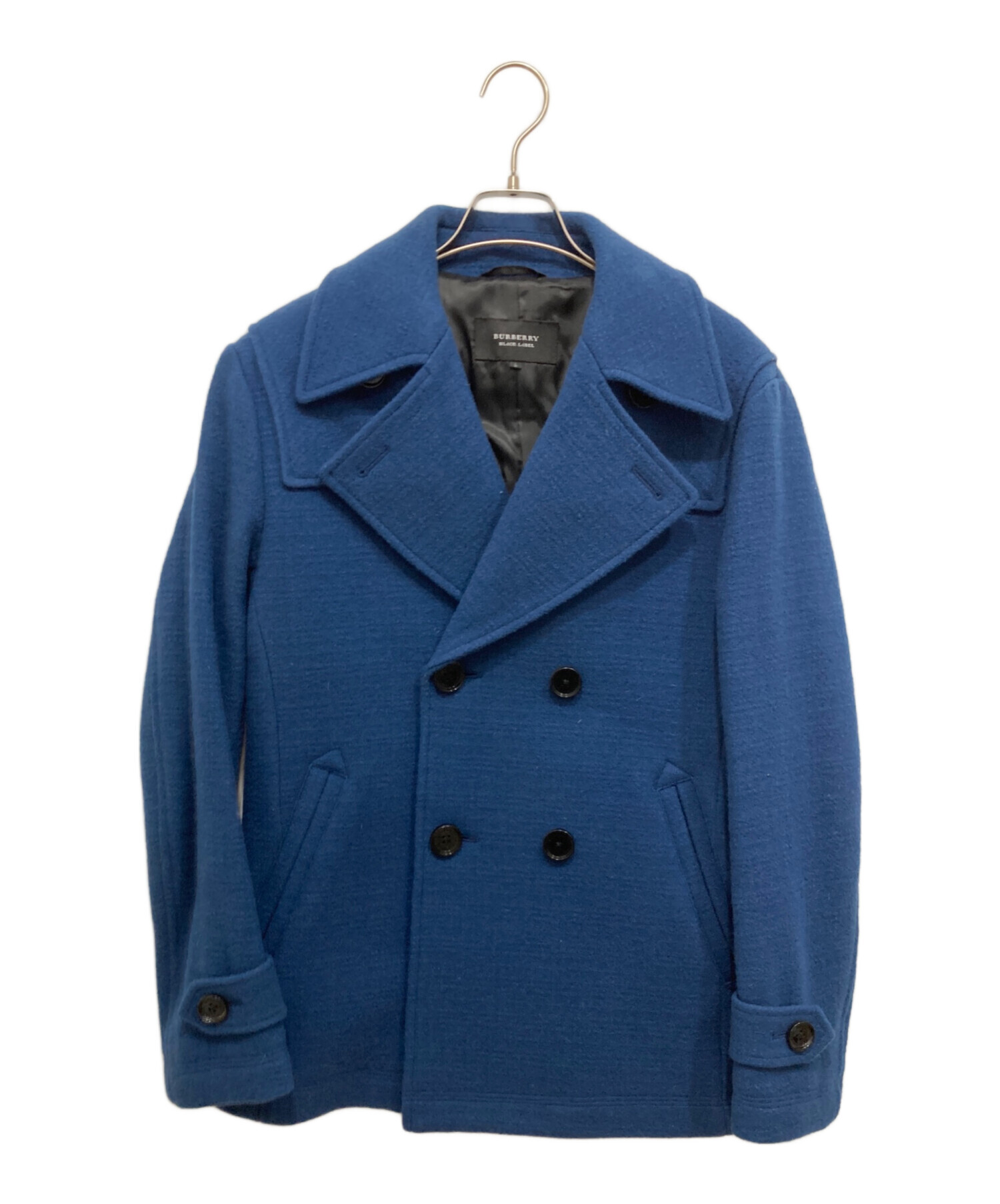 バーバリーブラックレーベル Pコート 青色 BURBERRY BLACK LABEL