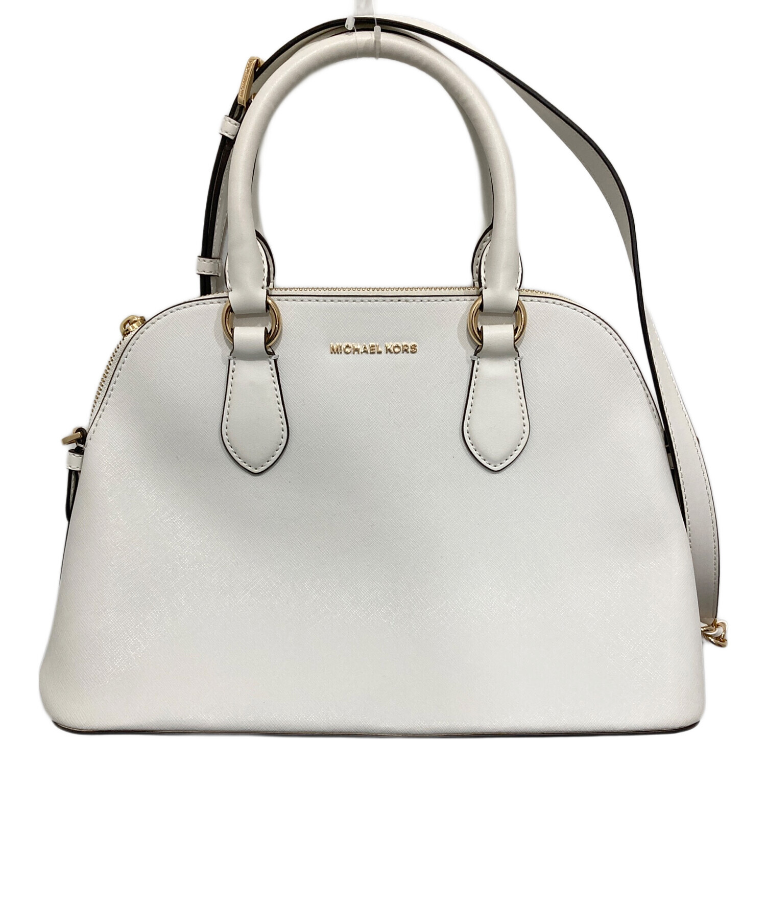 ♥MICHAEL KORS ショルダーバッグ　ホワイト 中古・古着通販】MICHAEL KORS (マイケル・コース) 2WAYショルダー