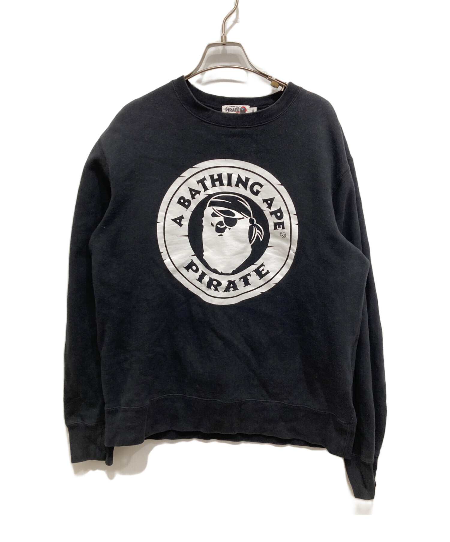 A Bathing Ape ブラック スウェット 中古・古着通販】A BATHING APE (ア ベイシング エイプ) プリントロゴ