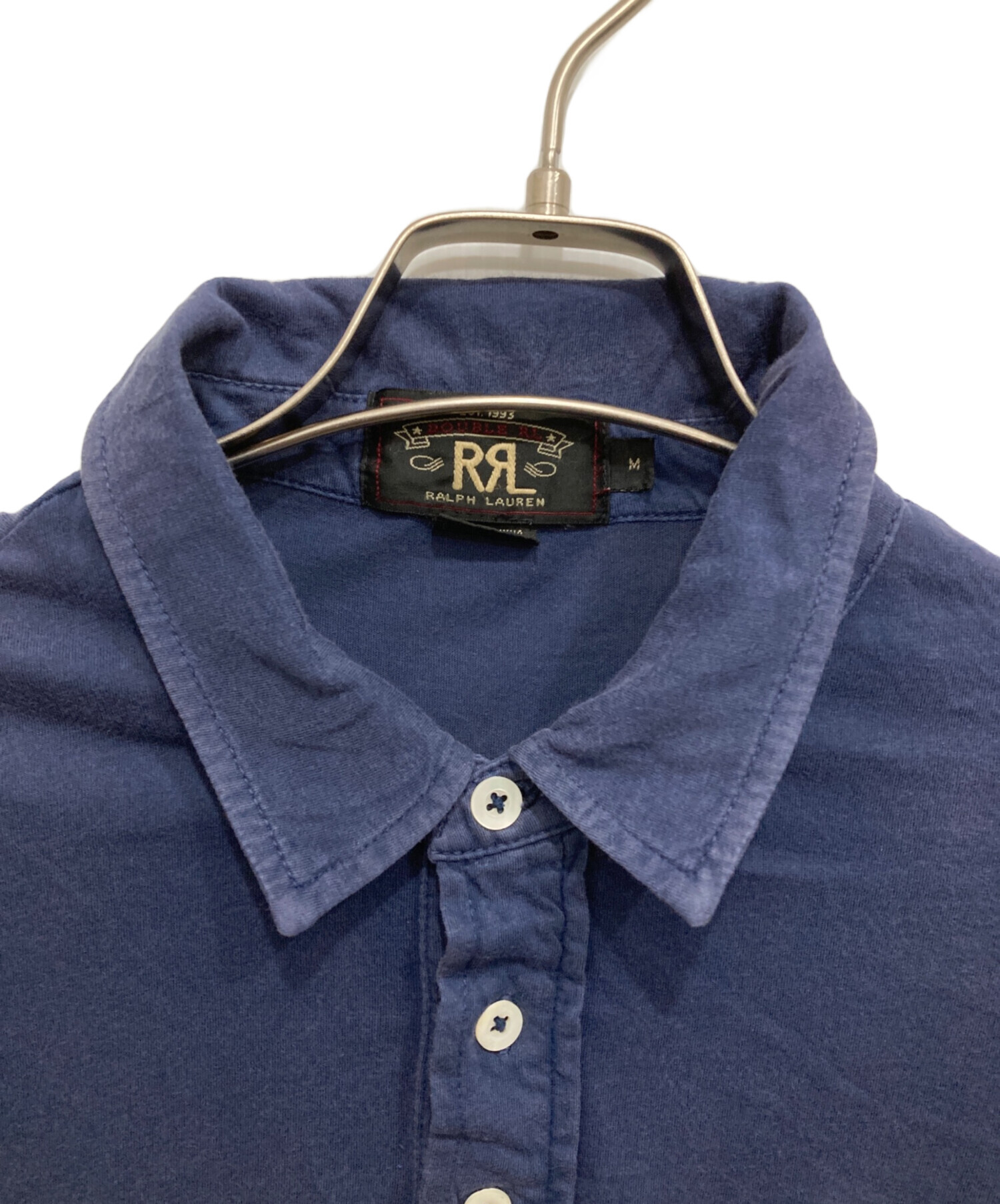 中古・古着通販】RRL (ダブルアールエル) ポロシャツ ネイビー サイズ