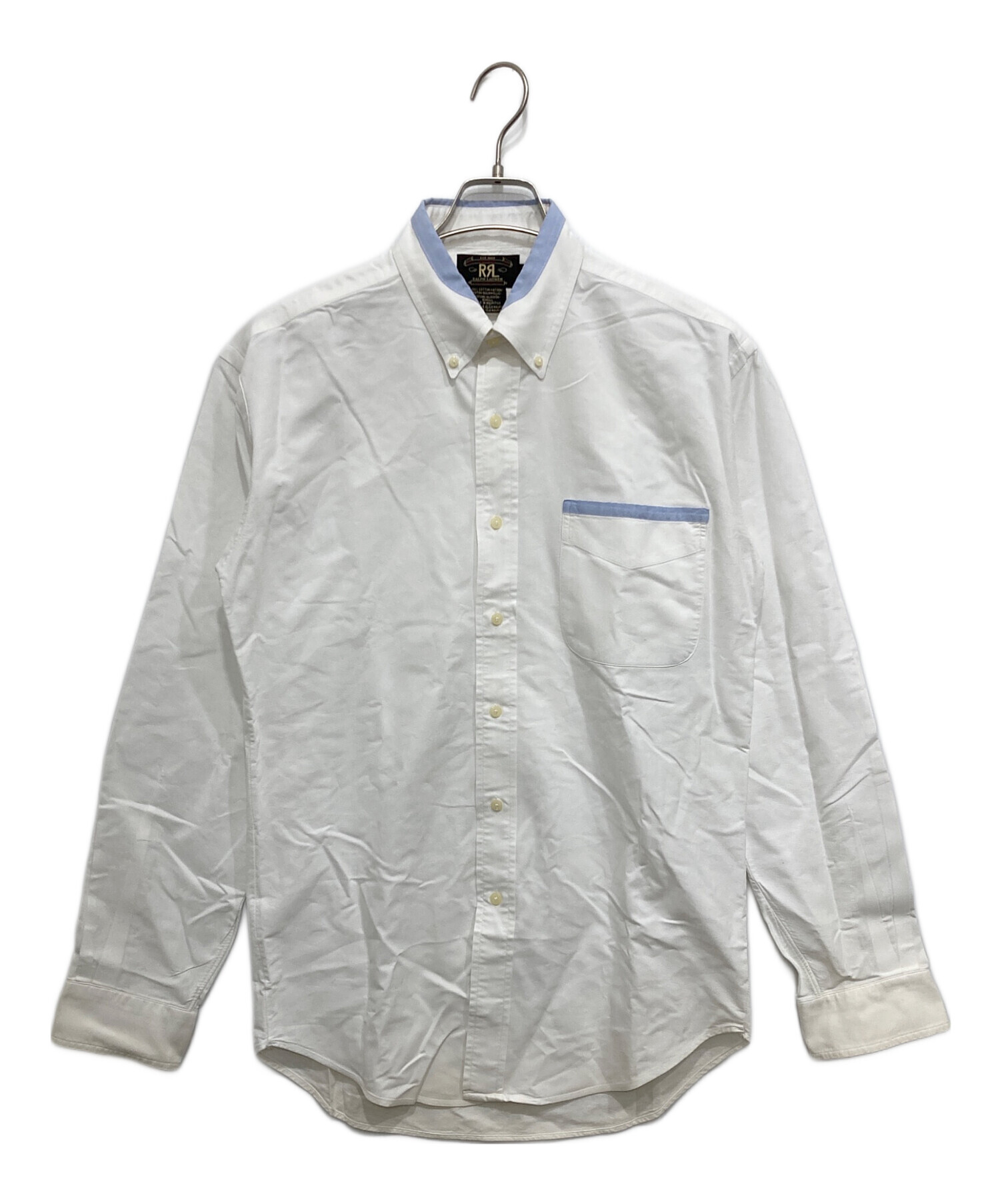 RRL” white oxford B.D. shirt ダブルアールエル RRL ダブルアールエル 
