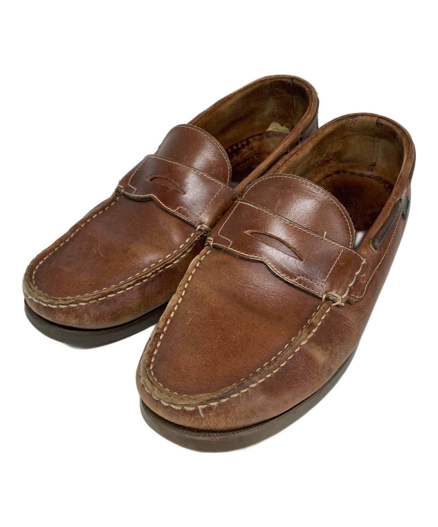 PARABOOT (パラブーツ) BEAMS (ビームス) コインローファー ブラウン サイズ:9