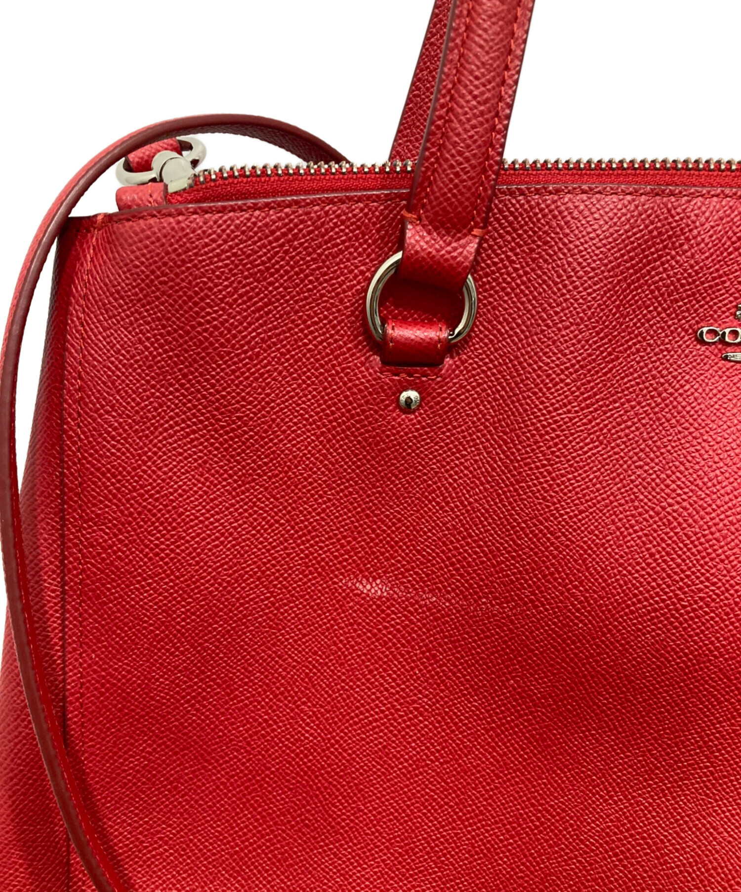 中古・古着通販】COACH (コーチ) グレインレザーダブルジップキャリー