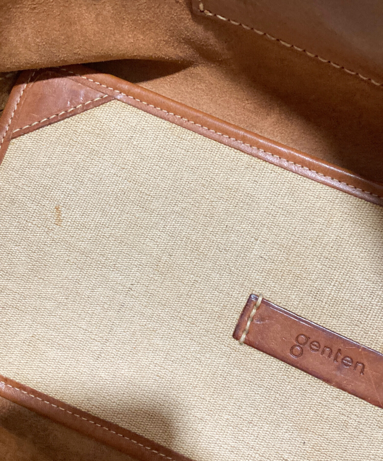 中古・古着通販】genten (ゲンテン) トートバッグ ブラウン｜ブランド