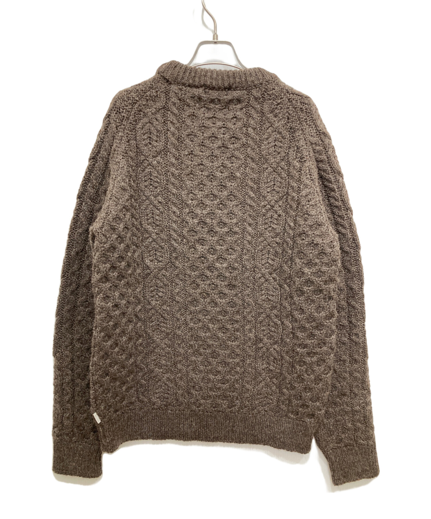 中古・古着通販】PEREGRINE (ペレグリン) ケーブルニット ブラウン