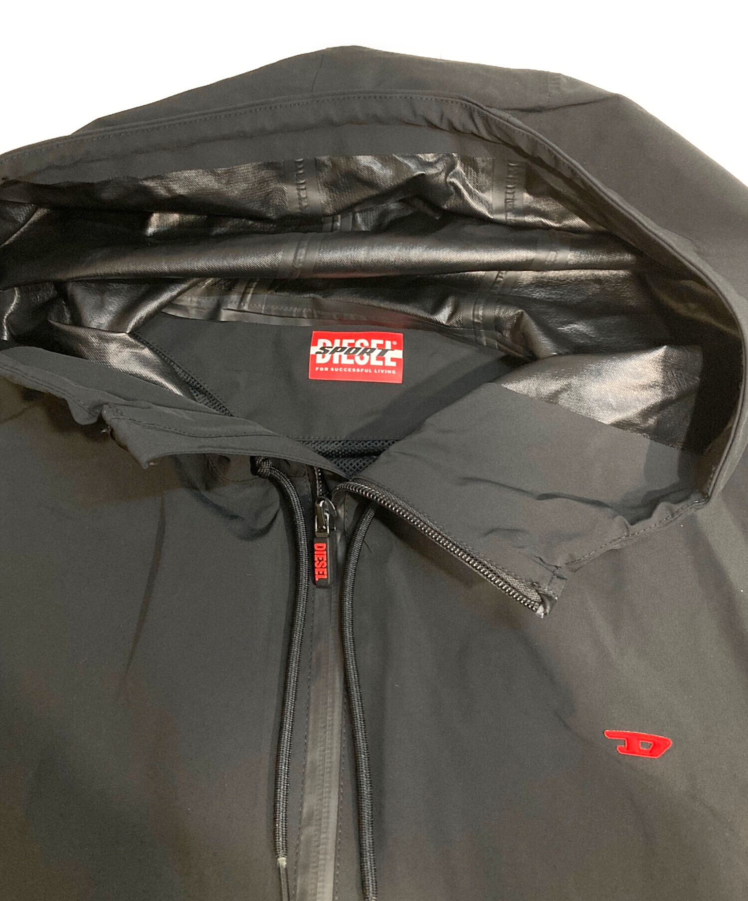 中古・古着通販】DIESEL (ディーゼル) ナイロンジャケット ブラック