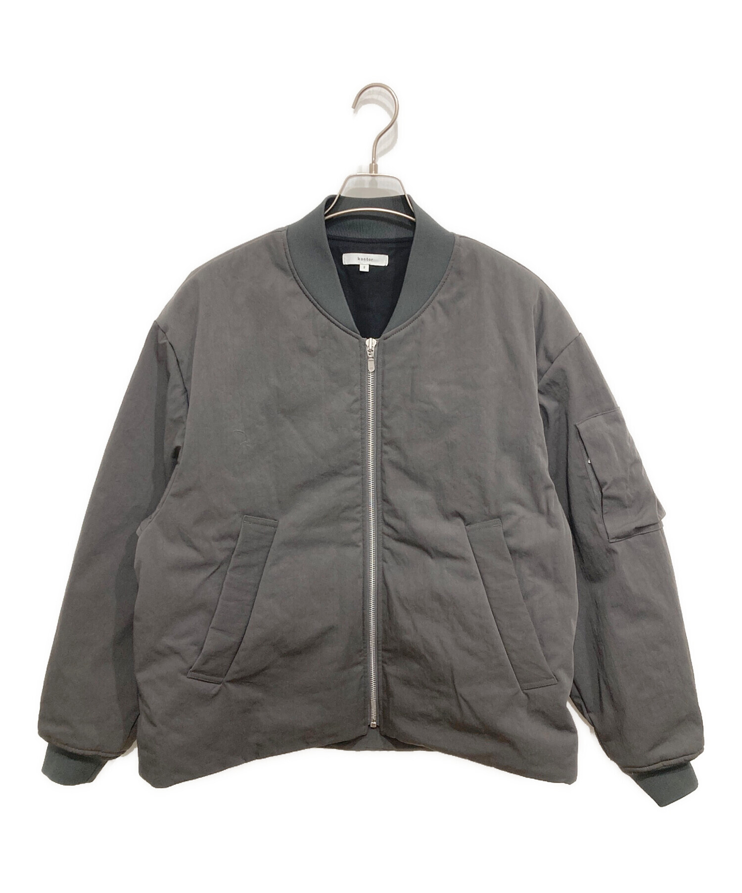 中古・古着通販】kontor (コントール) Padded Flight Jacket グレー 