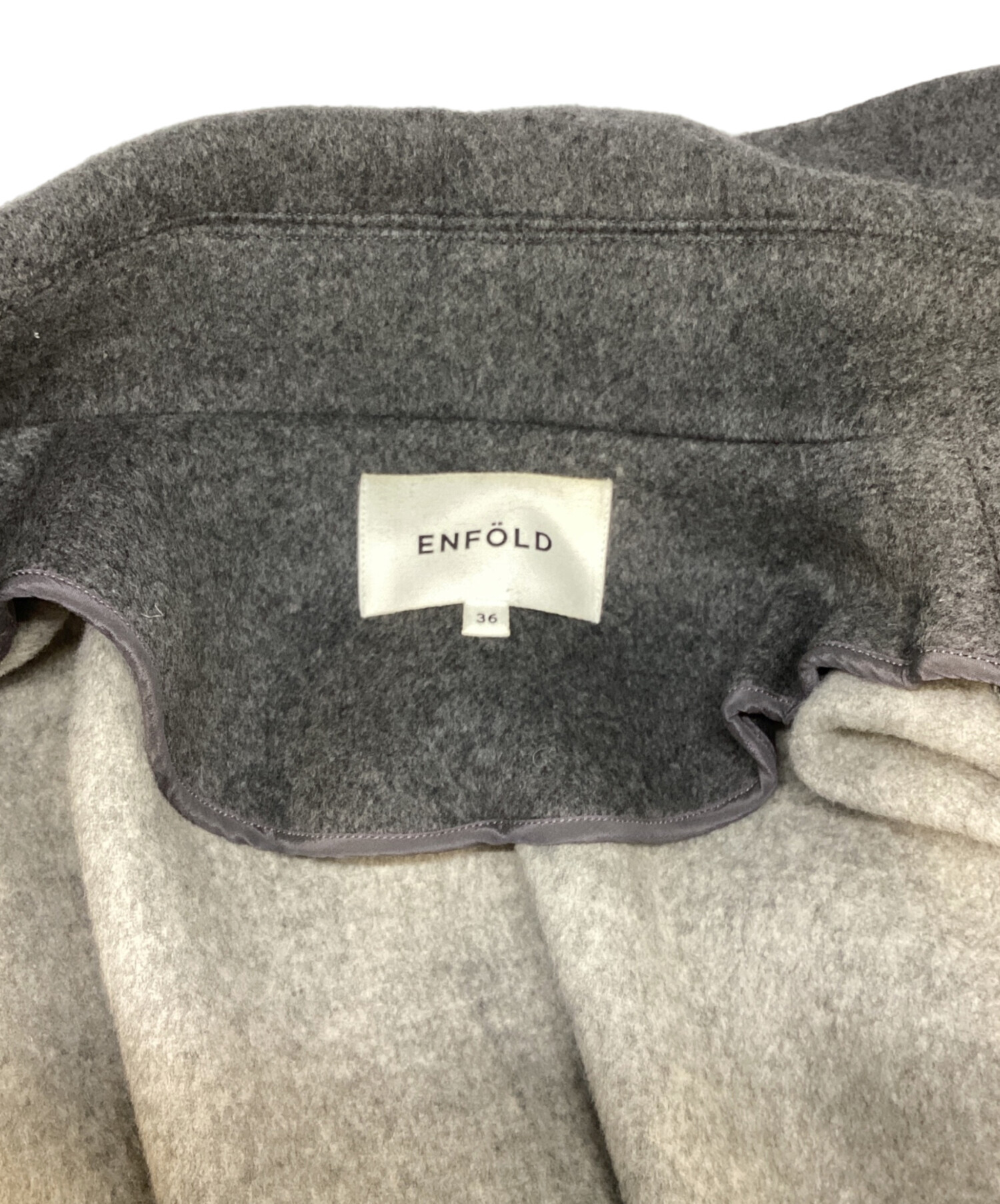 中古・古着通販】ENFOLD (エンフォルド) フェザーリーバーロングP