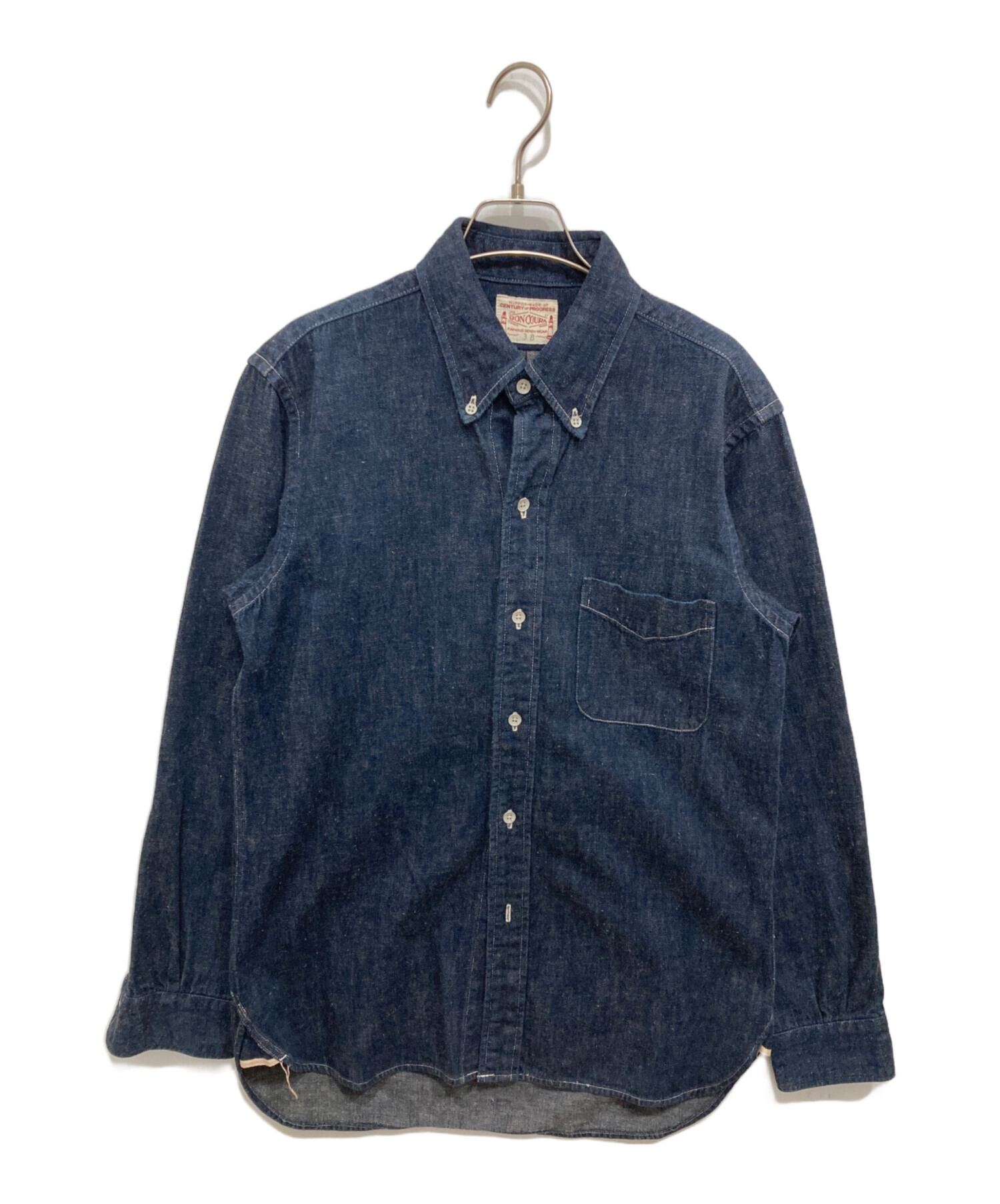 中古・古着通販】BONCOURA (ボンクラ) デニムシャツ インディゴ サイズ