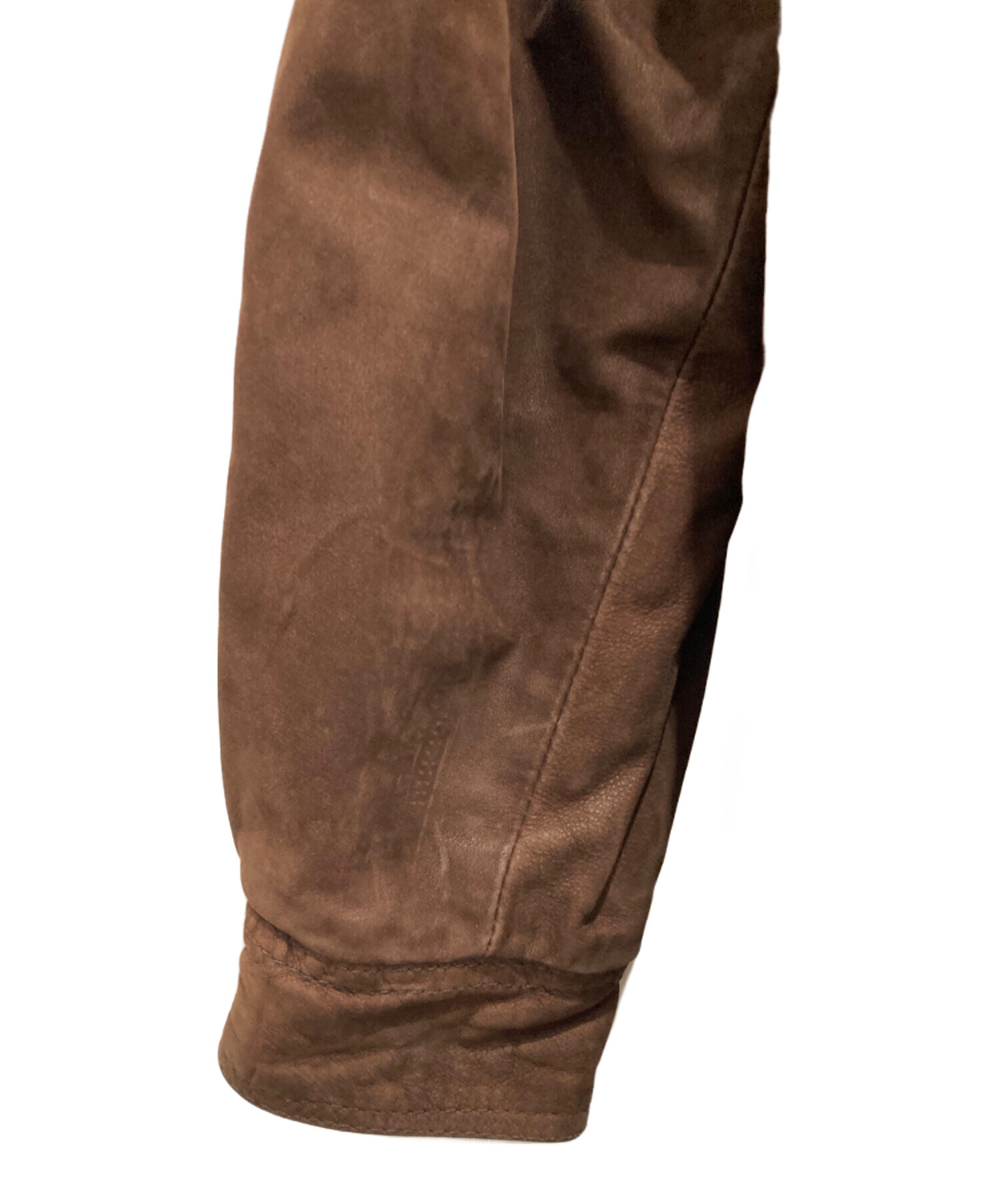 RUFFO レザーコート ブラウン サイズ48 HR0929