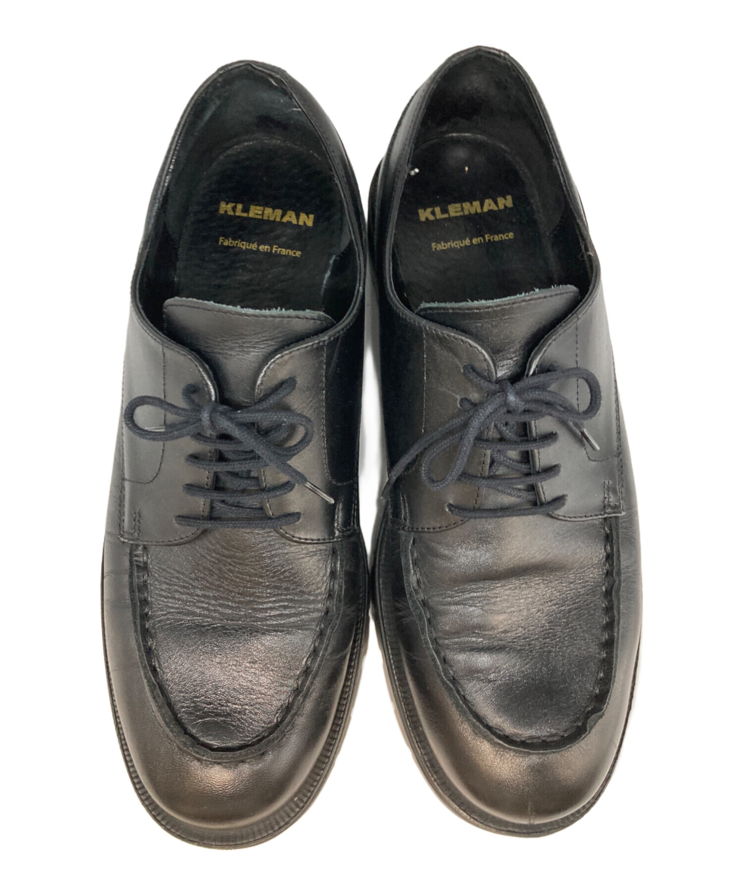 中古・古着通販】KLEMAN (クレマン) Uチップレザーシューズ ブラック