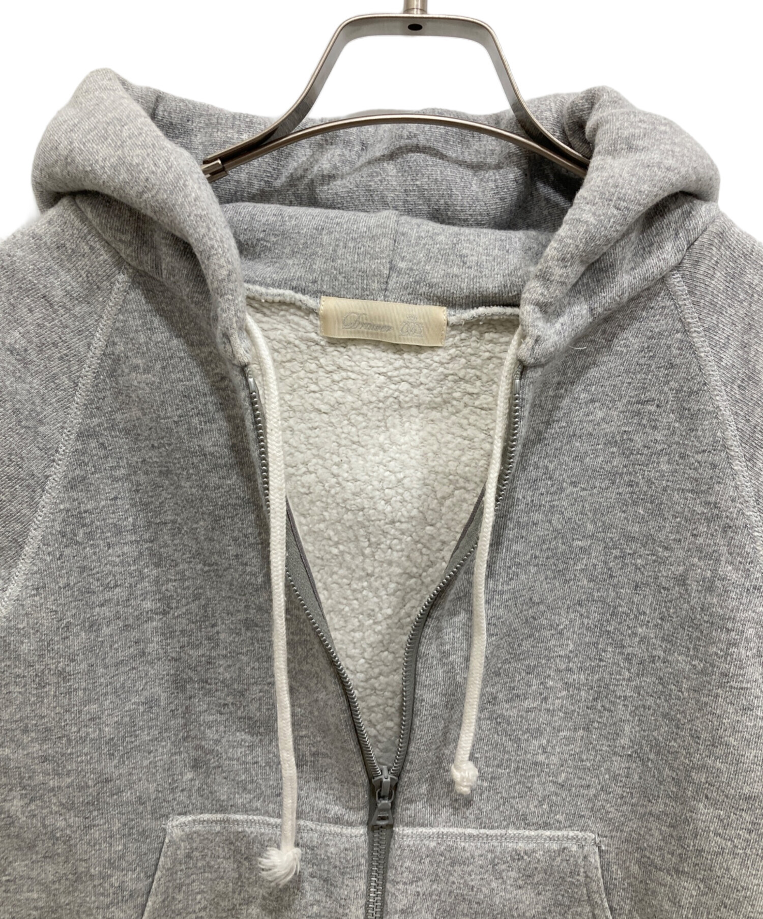 中古・古着通販】DRAWER (ドゥロワー) ツリウラケ ジップパーカー