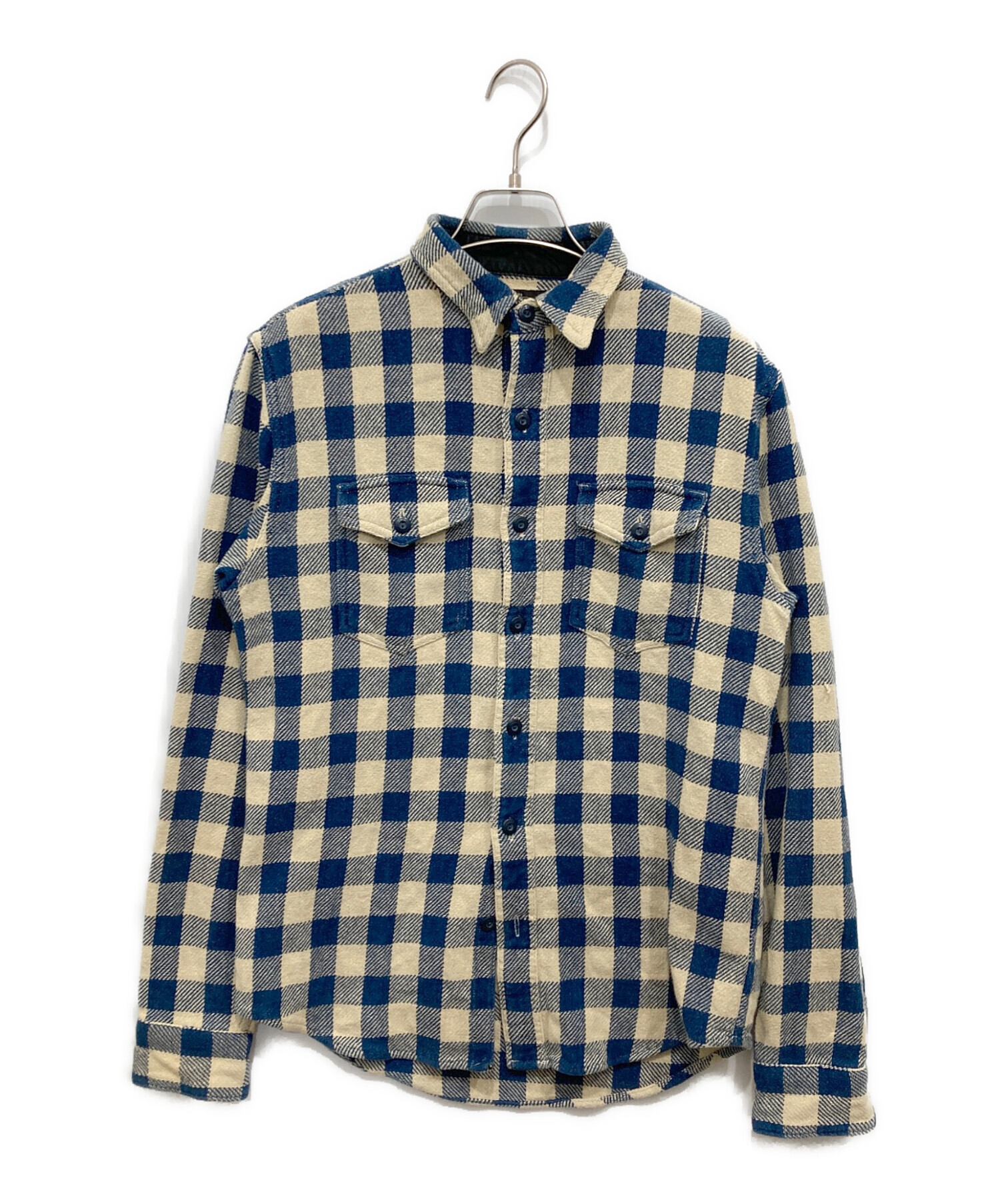 中古・古着通販】RRL (ダブルアールエル) チェックフランネルシャツ