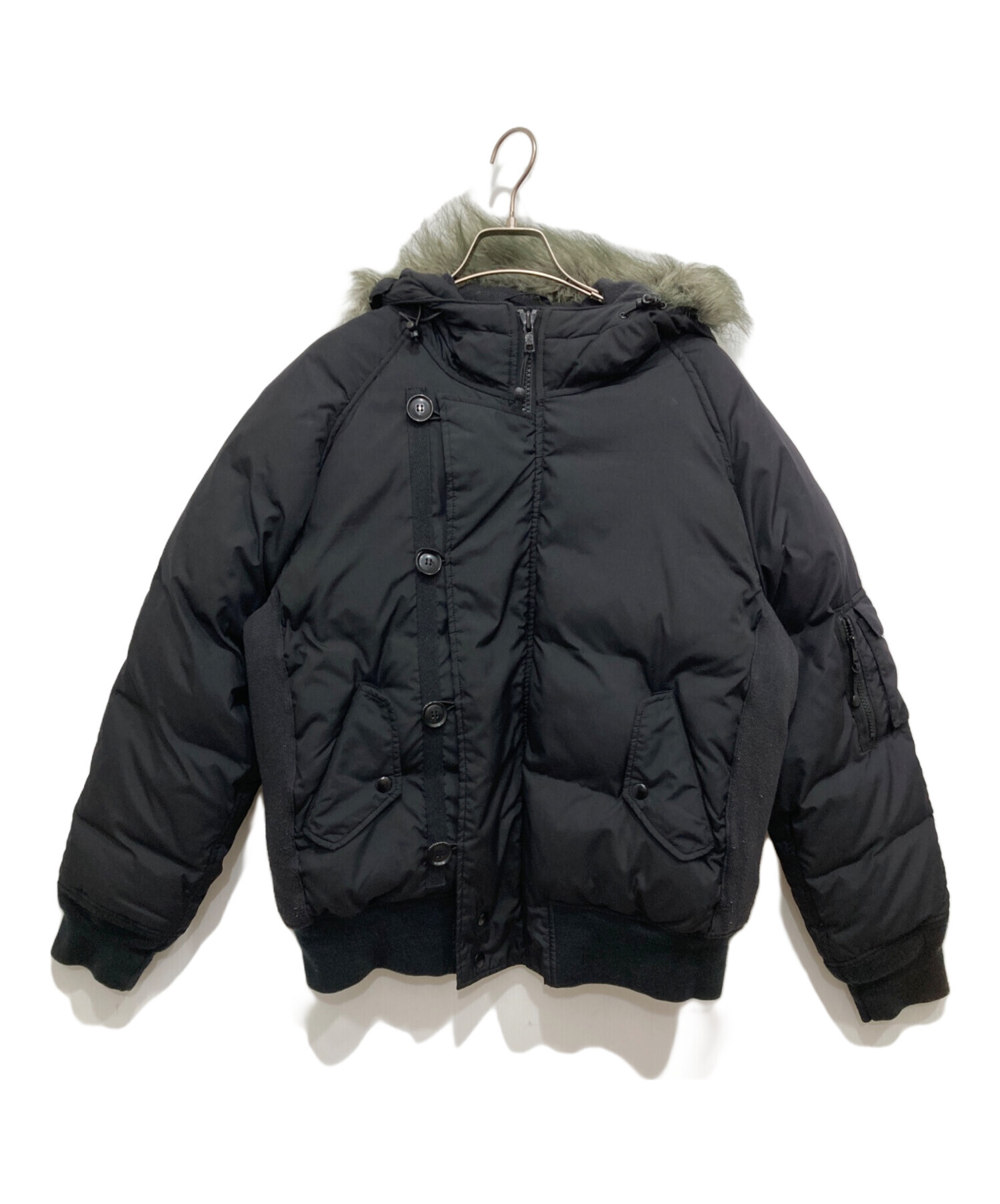 中古・古着通販】stussy (ステューシー) ダウンジャケット ブラック 