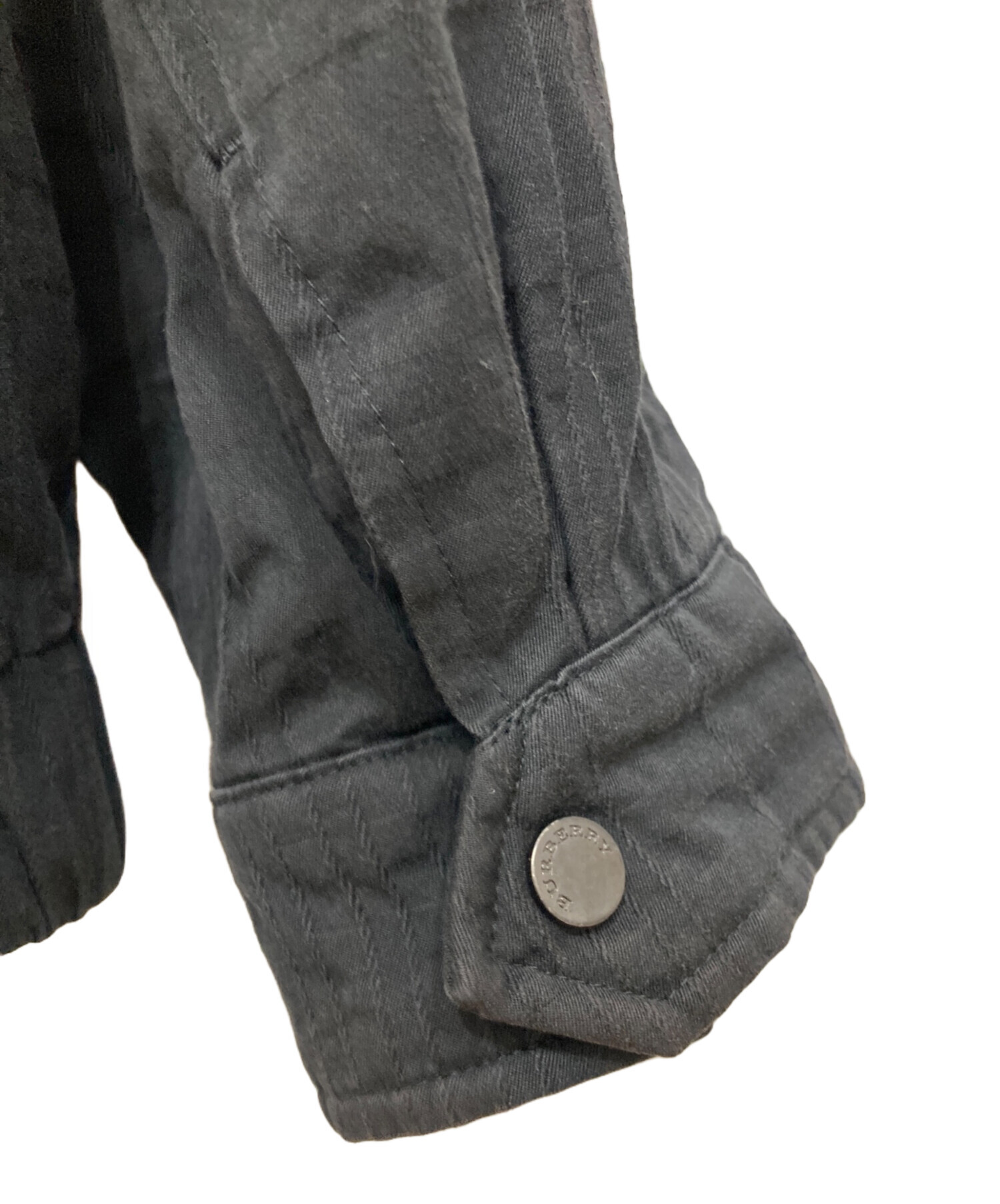 中古・古着通販】BURBERRY (バーバリー) ジャケット ブラック サイズ:M