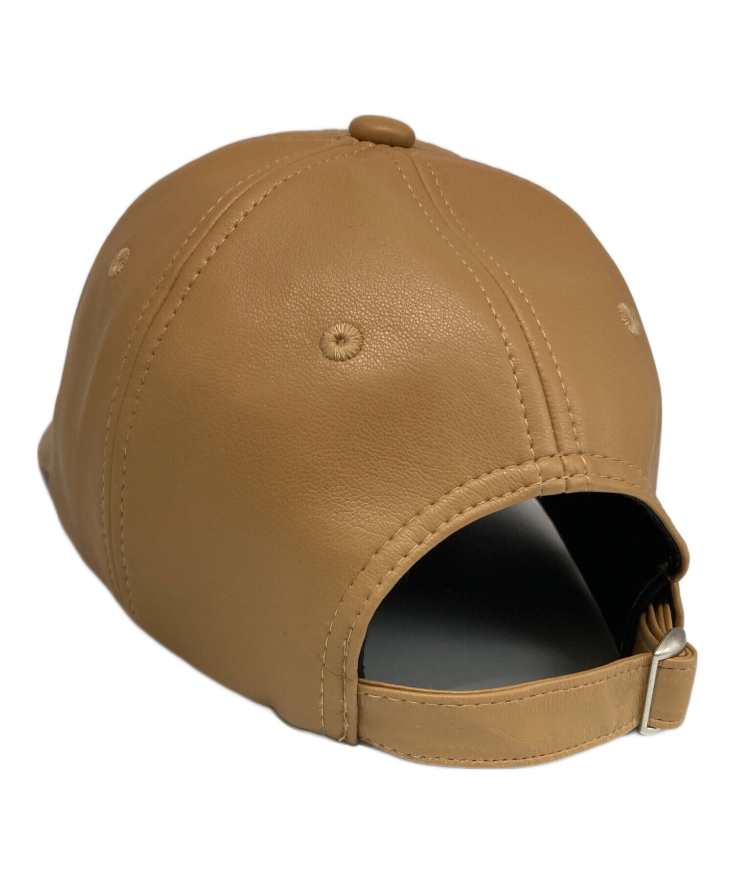 中古・古着通販】CELERI (セルリ) フェイクレザーキャップ ベージュ