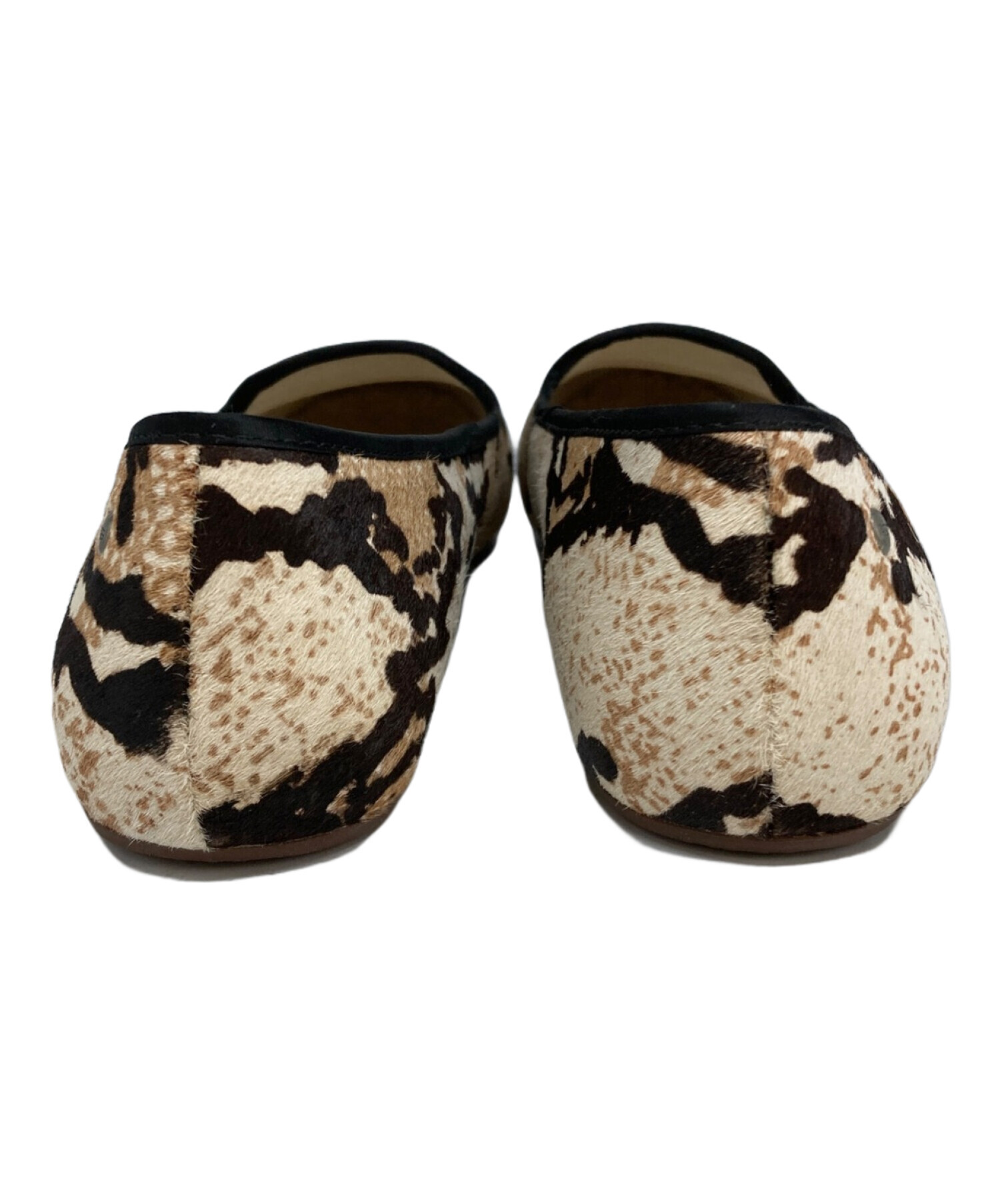中古・古着通販】UGG (アグ) ハラコフラットシューズ ベージュ サイズ 