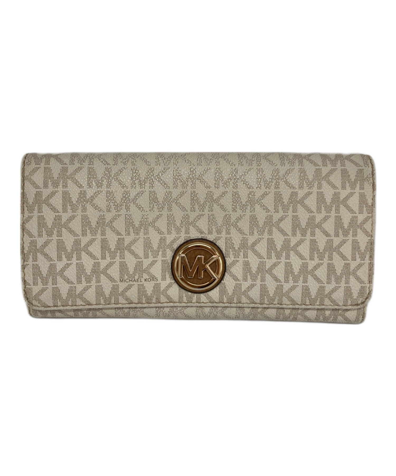 中古・古着通販】MICHAEL KORS (マイケル・コース) 長財布 ホワイト