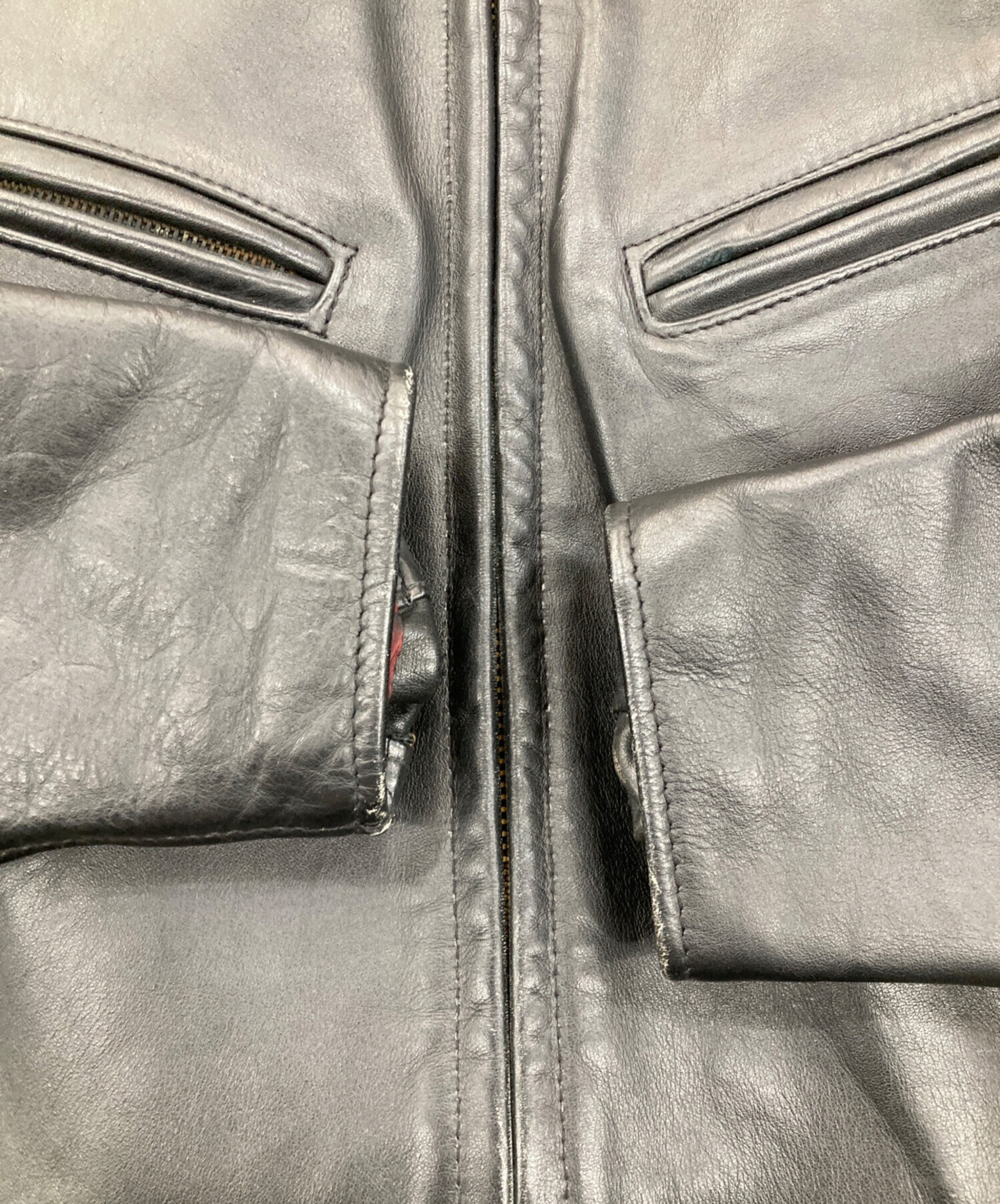 中古・古着通販】SCHOTT BROS. (ショット) シングルライダースレザー