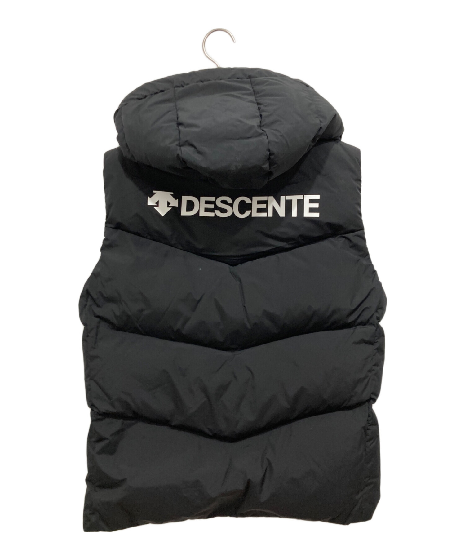中古・古着通販】DESCENTE (デサント) ダウンベスト ブラック サイズ:M