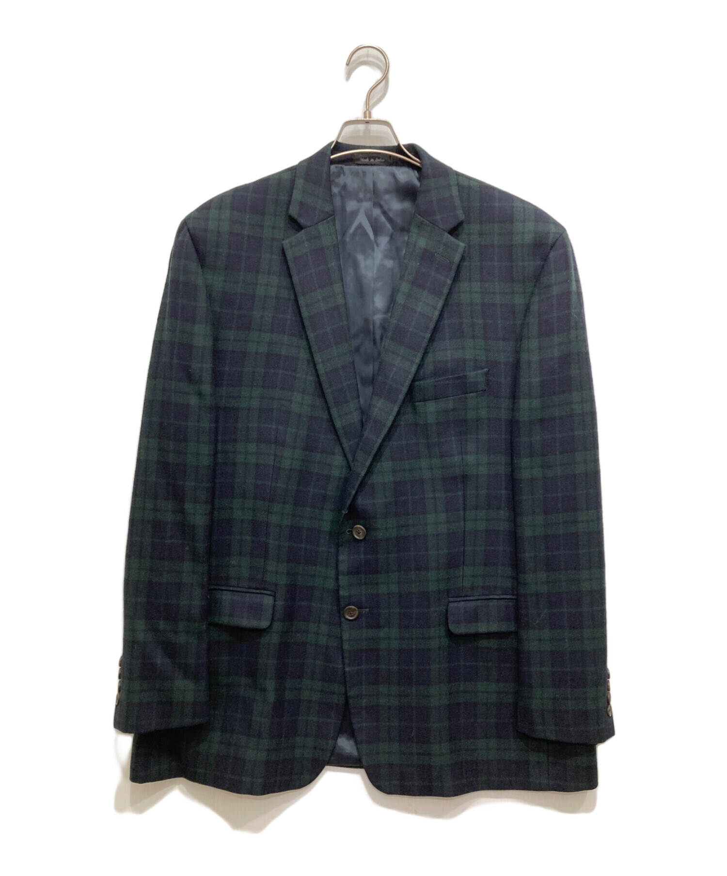 ネイビー グリーン チェック テーラードジャケット！ 中古・古着通販】LAUREN RALPH LAUREN (ローレンラルフローレン