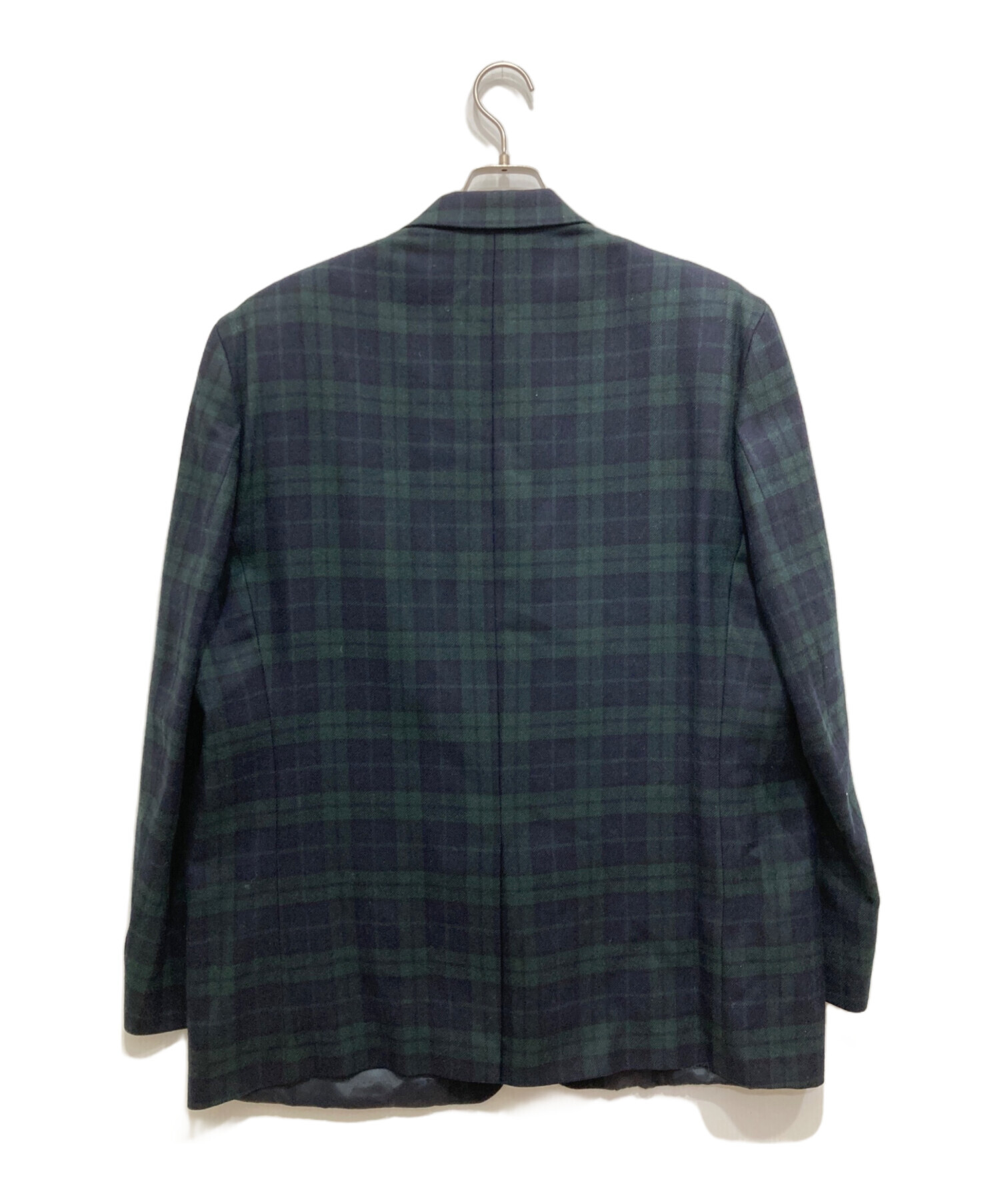 ラルフローレン　イタリア製　アルパカ　チェック柄　テーラードジャケット　Aライン ラルフローレン イタリア製 アルパカ チェック柄 テーラードジャケット