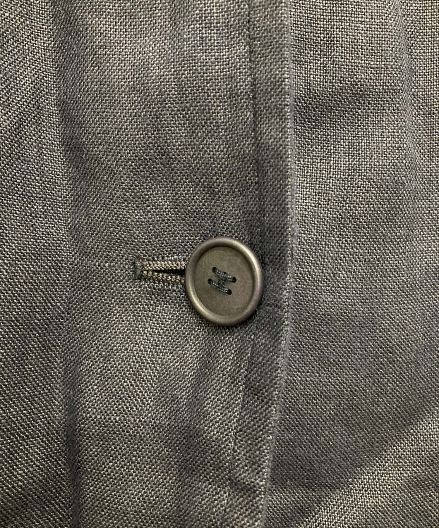 中古・古着通販】HERMES (エルメス) リネンノーカラージャケット