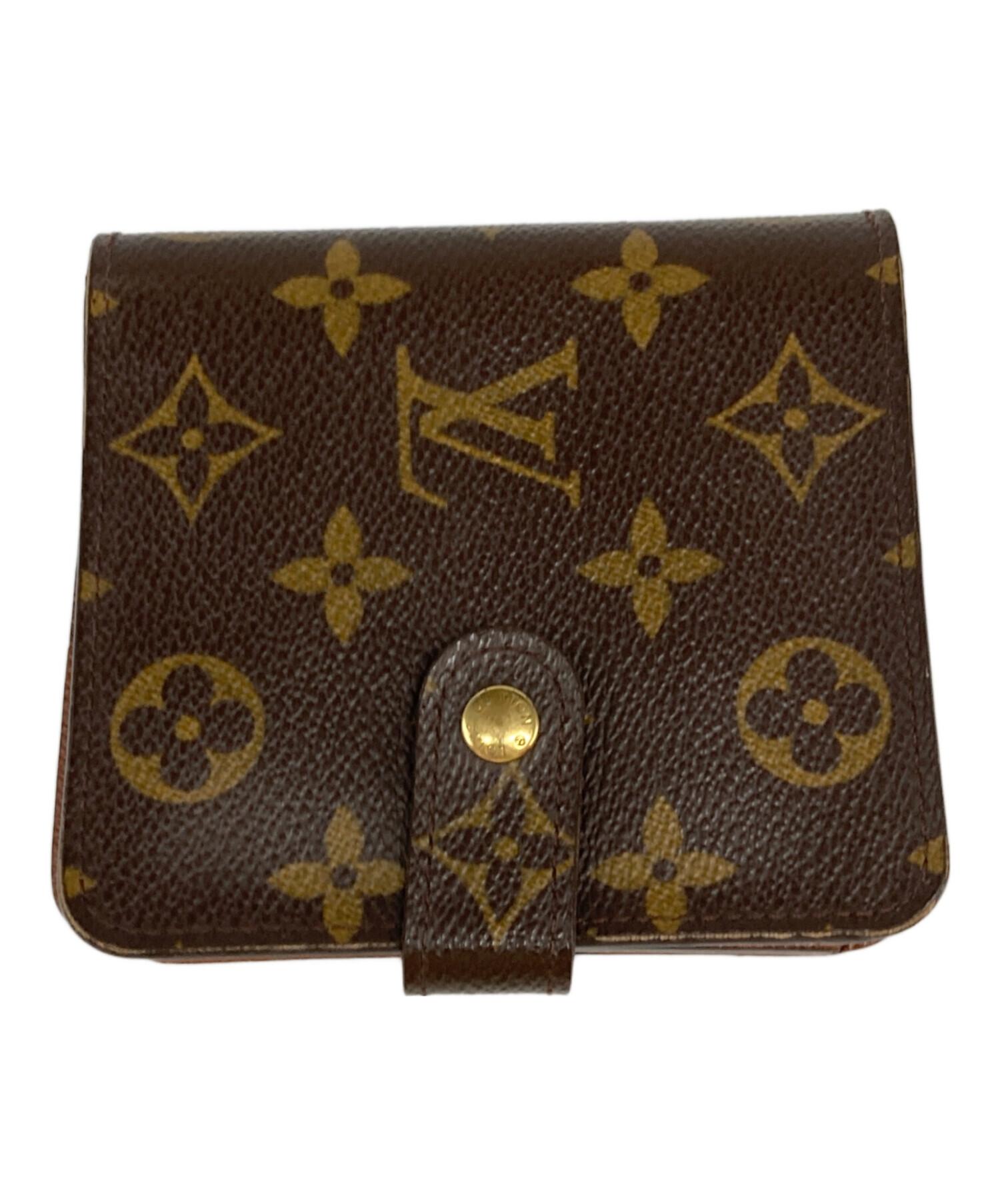LOUISVUITTON ルイ・ヴィトン コンパクトジップ ダミエ折財布 LOUIS