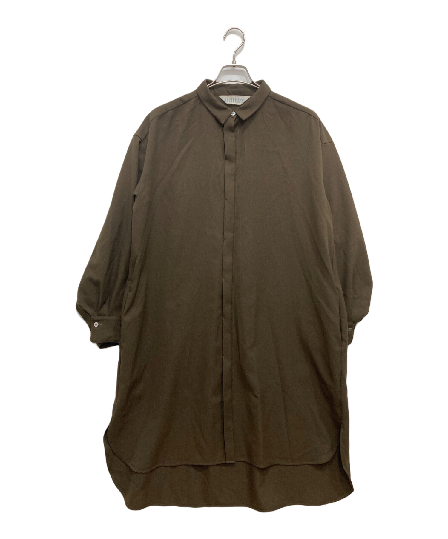 中古・古着通販】mizuiro-ind (ミズイロインド) シャツワンピース