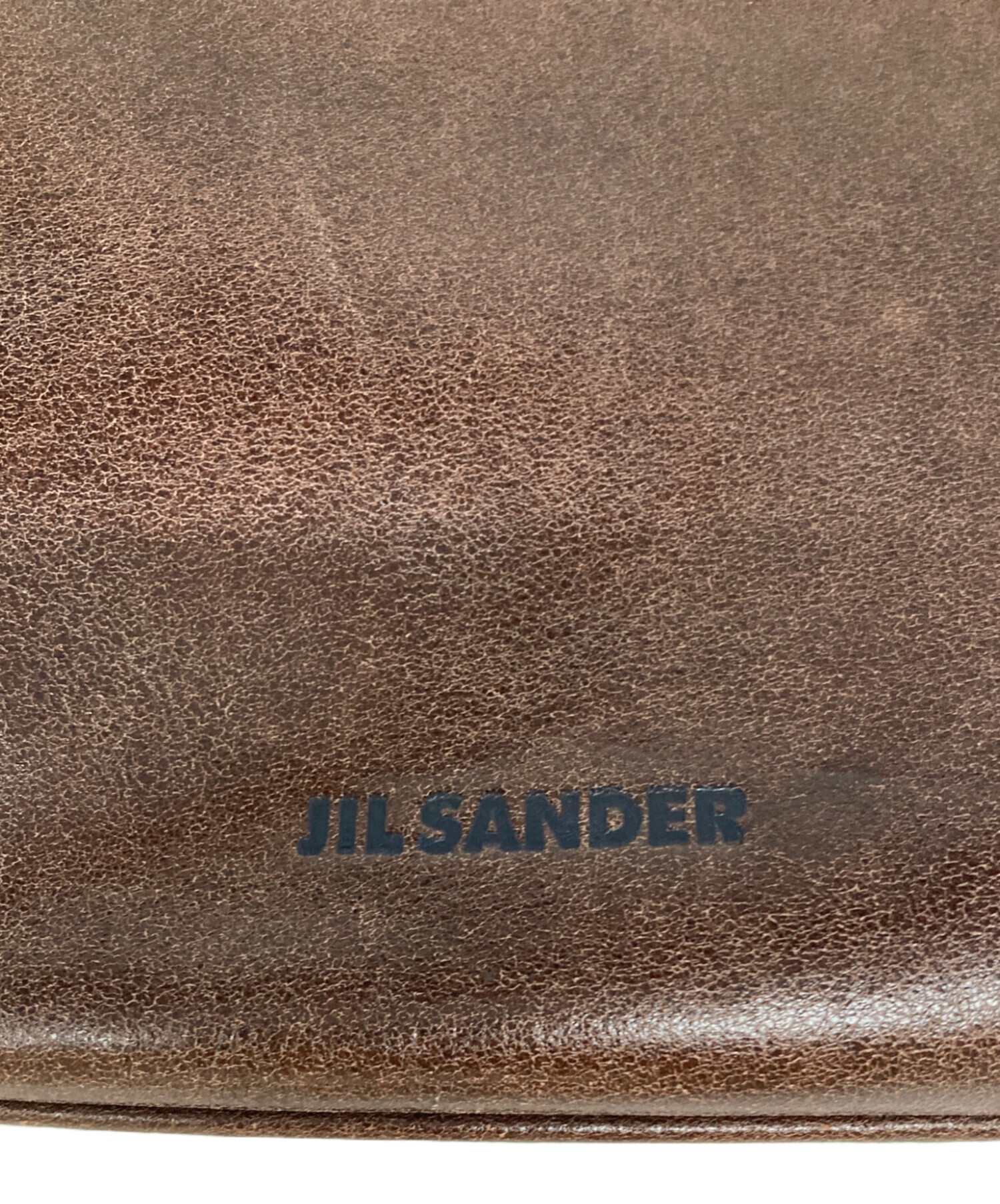 中古・古着通販】JIL SANDER (ジルサンダー) レザーポーチ ブラウン