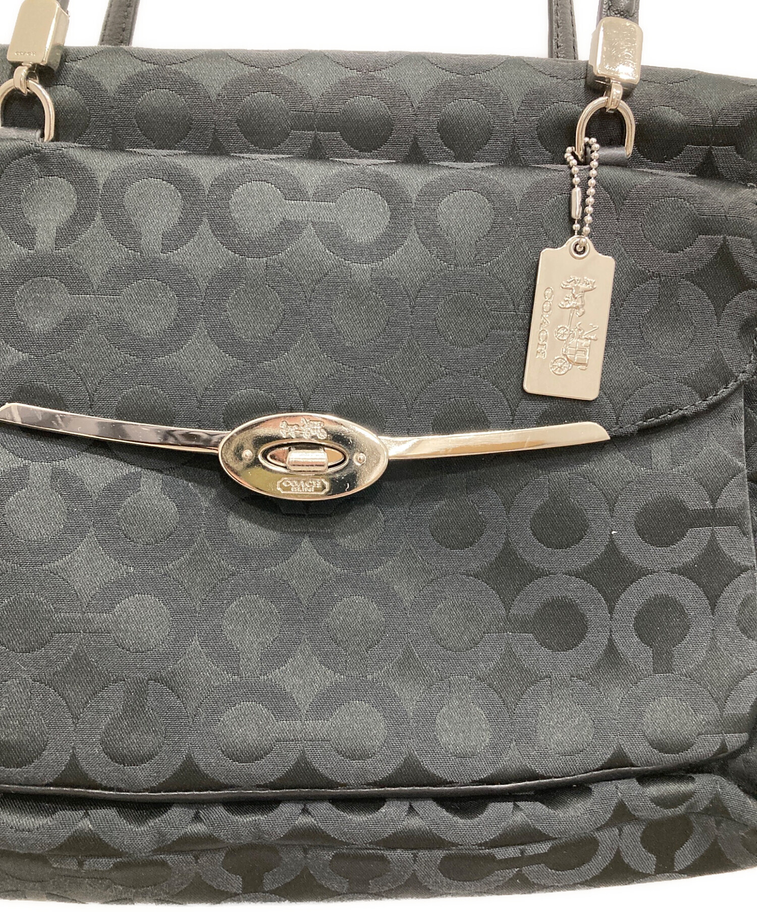 中古・古着通販】COACH (コーチ) マディソン オプアートトートバッグ 