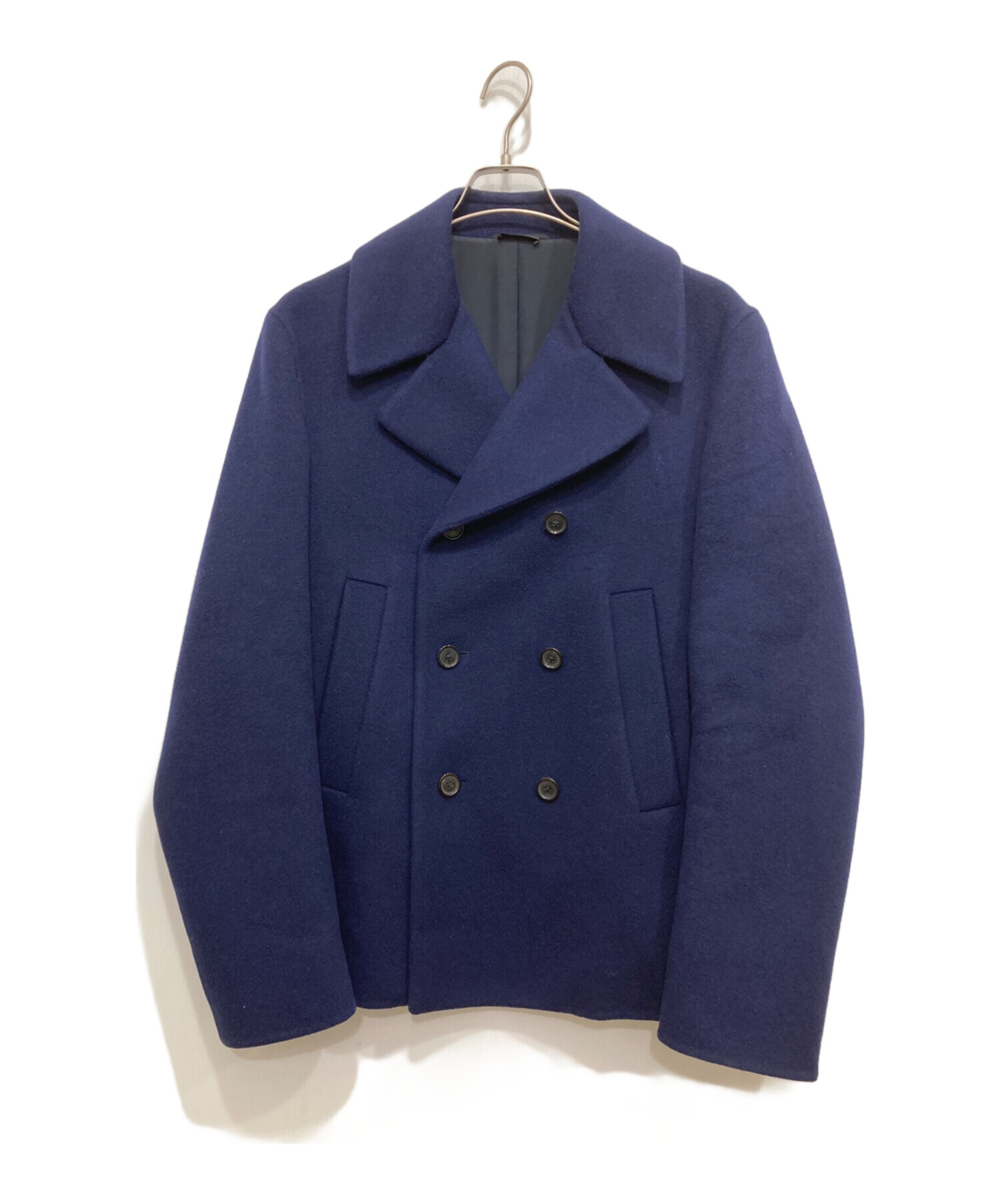 中古・古着通販】JIL SANDER (ジルサンダー) Pコート ネイビー サイズ