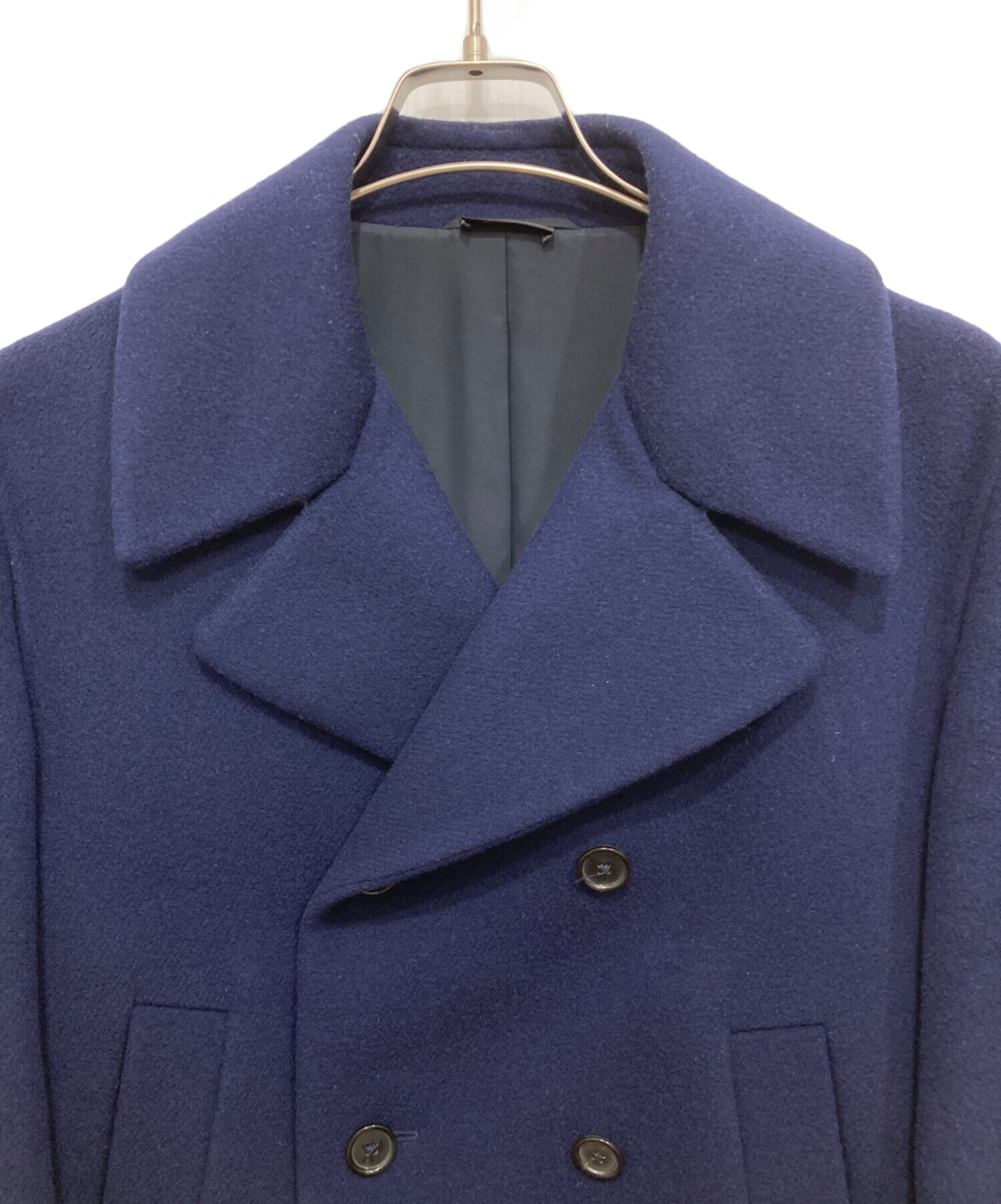 中古・古着通販】JIL SANDER (ジルサンダー) Pコート ネイビー サイズ