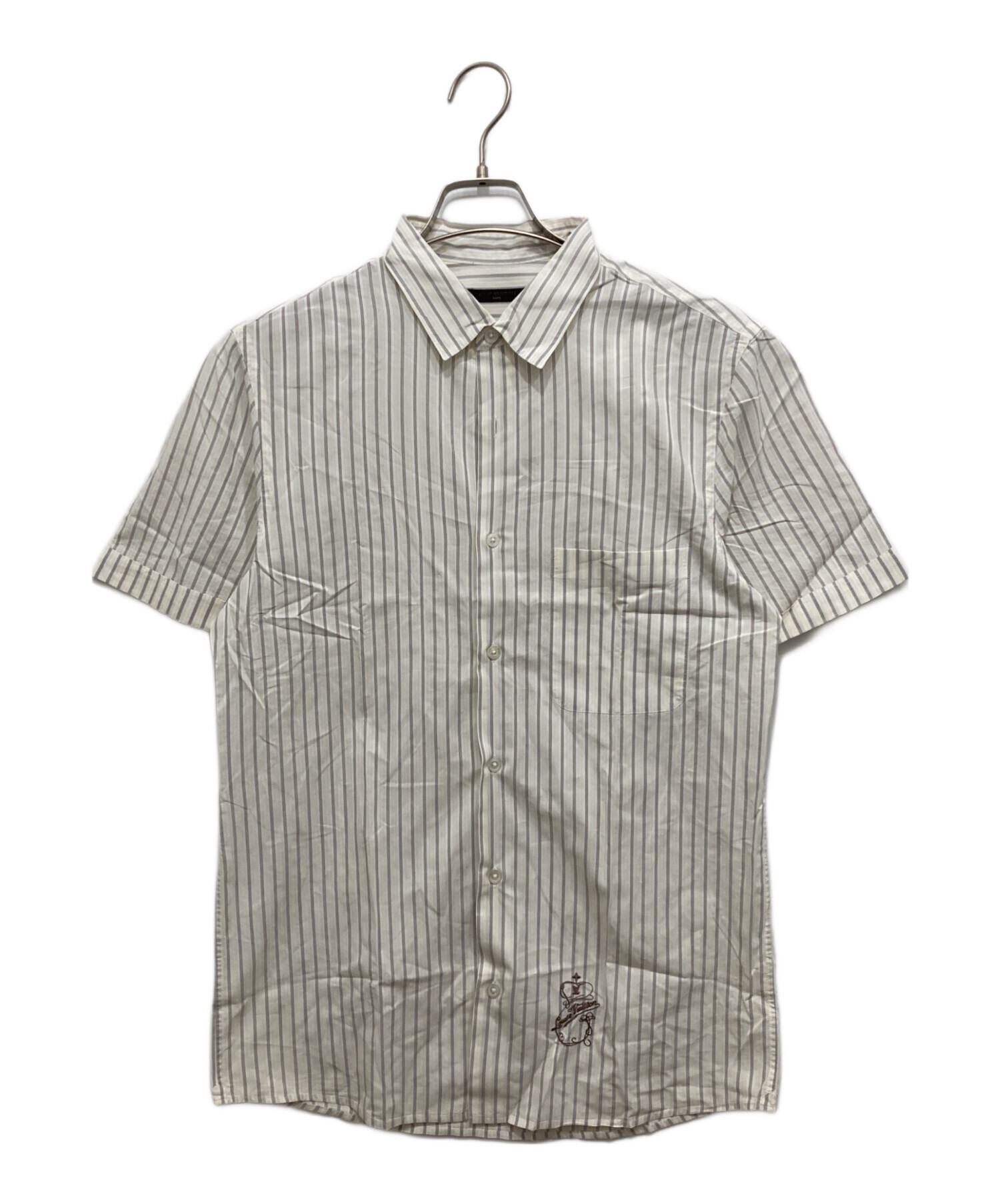 中古・古着通販】LOUIS VUITTON (ルイ ヴィトン) 半袖ストライプシャツ 