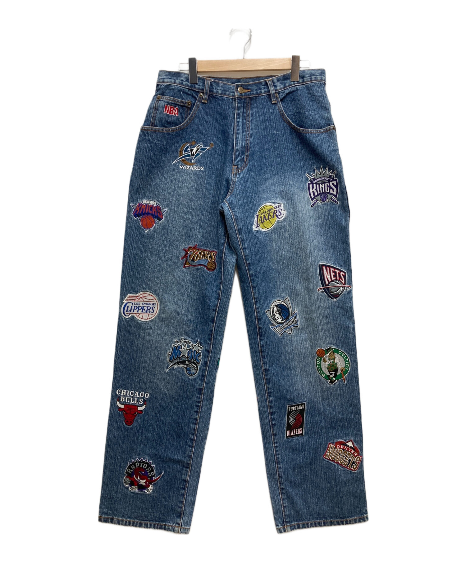 中古・古着通販】unk NBA (アンクエヌビーエー) NBAワッペンデニム