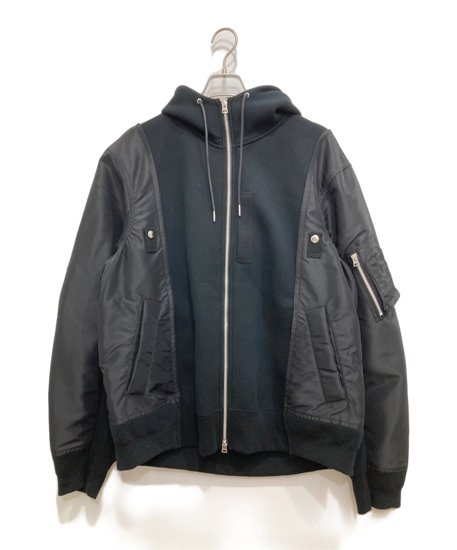 ジャケット・アウター sacai 23FW Sponge Sweat Blouson サカイ - sacai | Sponge Sweat Blouson-Black-2の通販 | RESTIR リステア