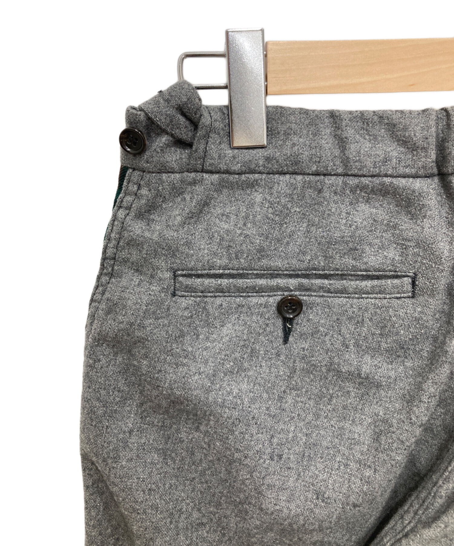 コムデギャルソンオムプリュス　グレー ワークパンツ コムデギャルソン オムプリュスCOMME des GARCONS HOMME PLUS ポリ裏