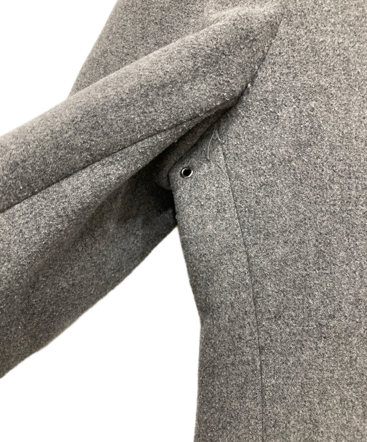 【未使用級 Super140's】ナノユニバース　ピーコート　グレー　チェック 楽天市場】【SALE／30%OFF】SUPER140'S メルトンシングルPコート NANO