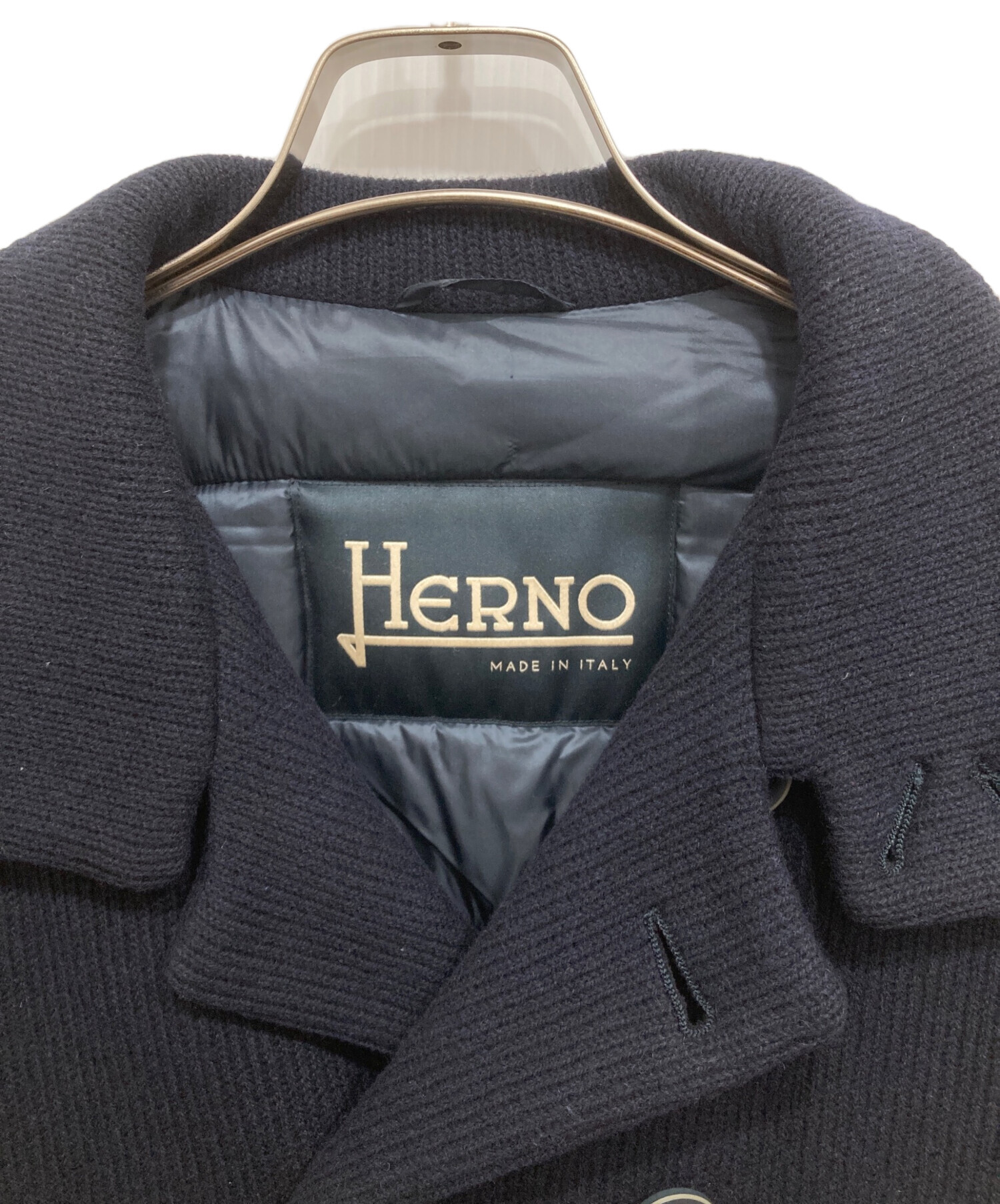 中古・古着通販】HERNO (ヘルノ) Pコートニットダウンジャケット