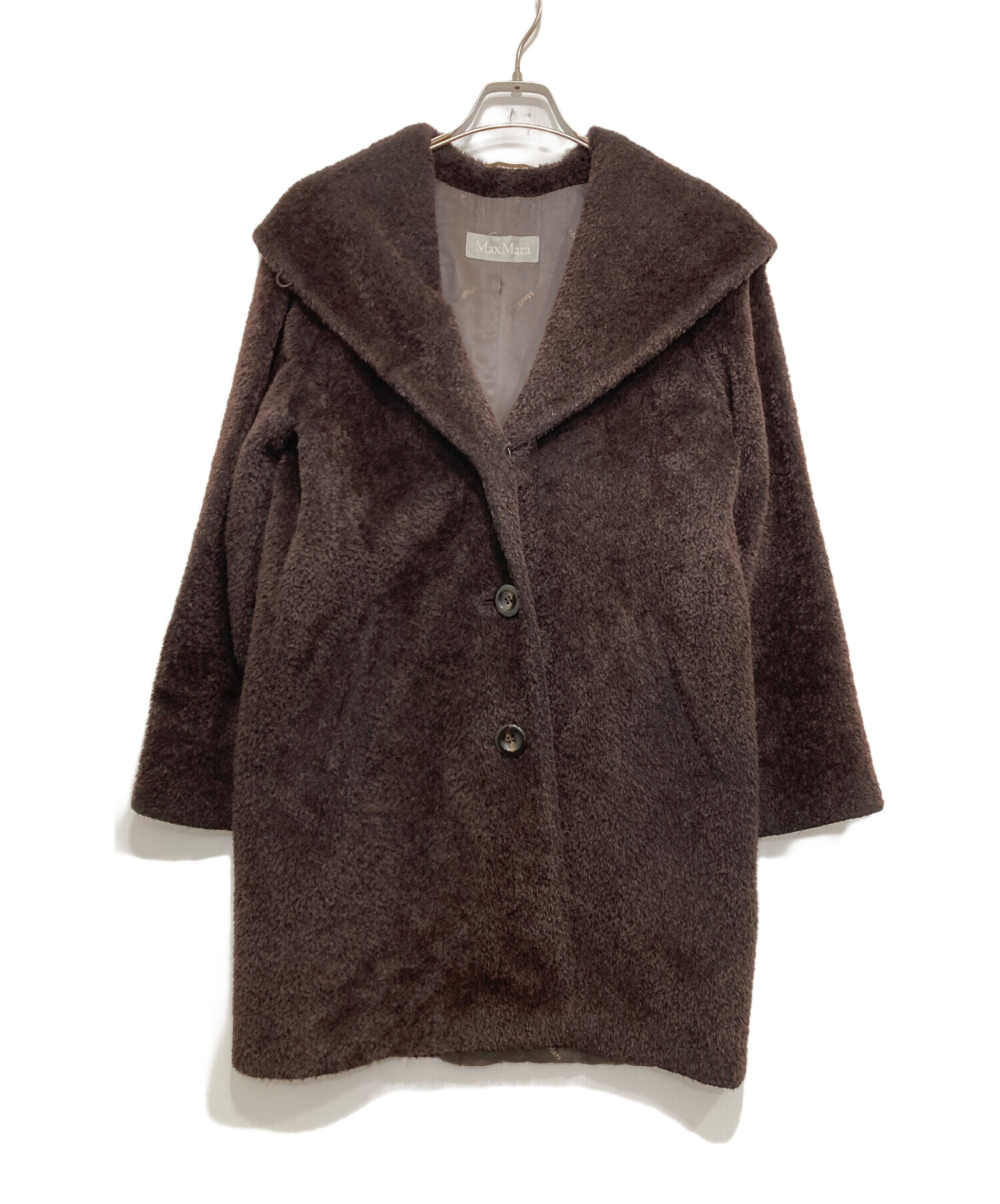 中古・古着通販】MaxMara (マックスマーラ) アルパカコート ブラウン