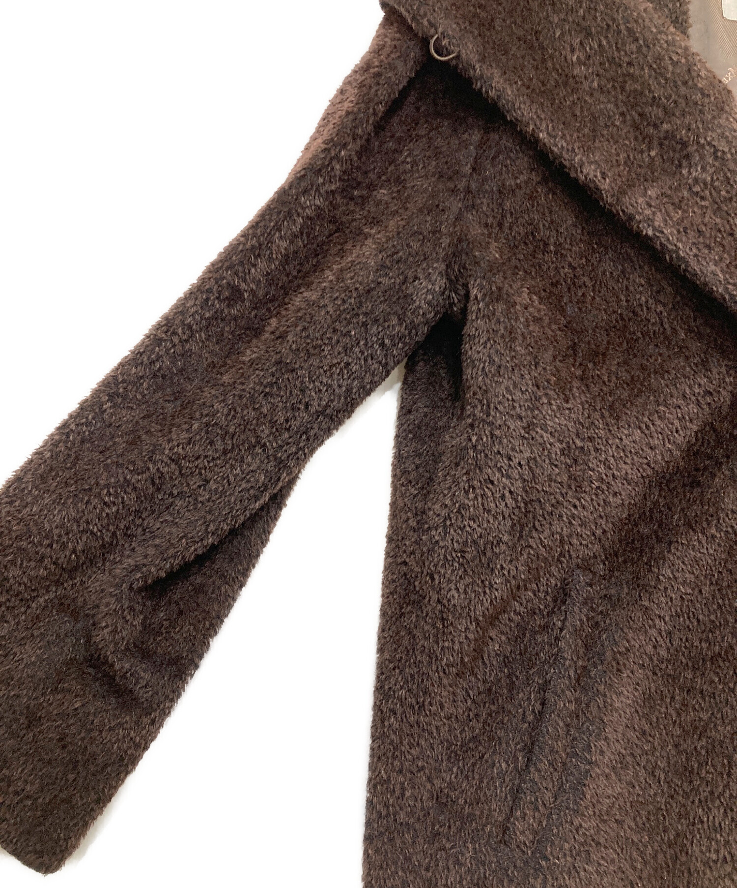 中古・古着通販】MaxMara (マックスマーラ) アルパカコート ブラウン