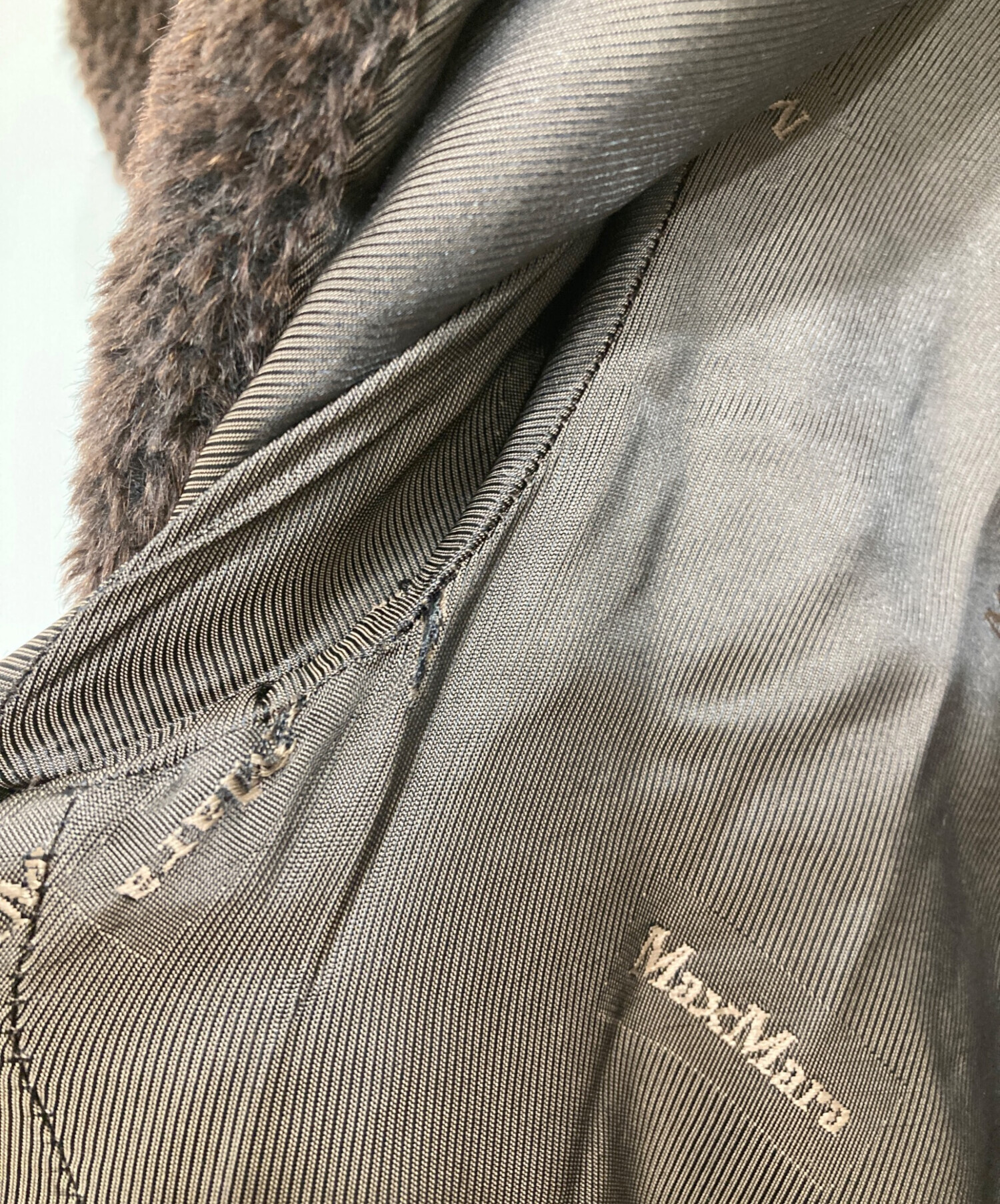 中古・古着通販】MaxMara (マックスマーラ) アルパカコート ブラウン