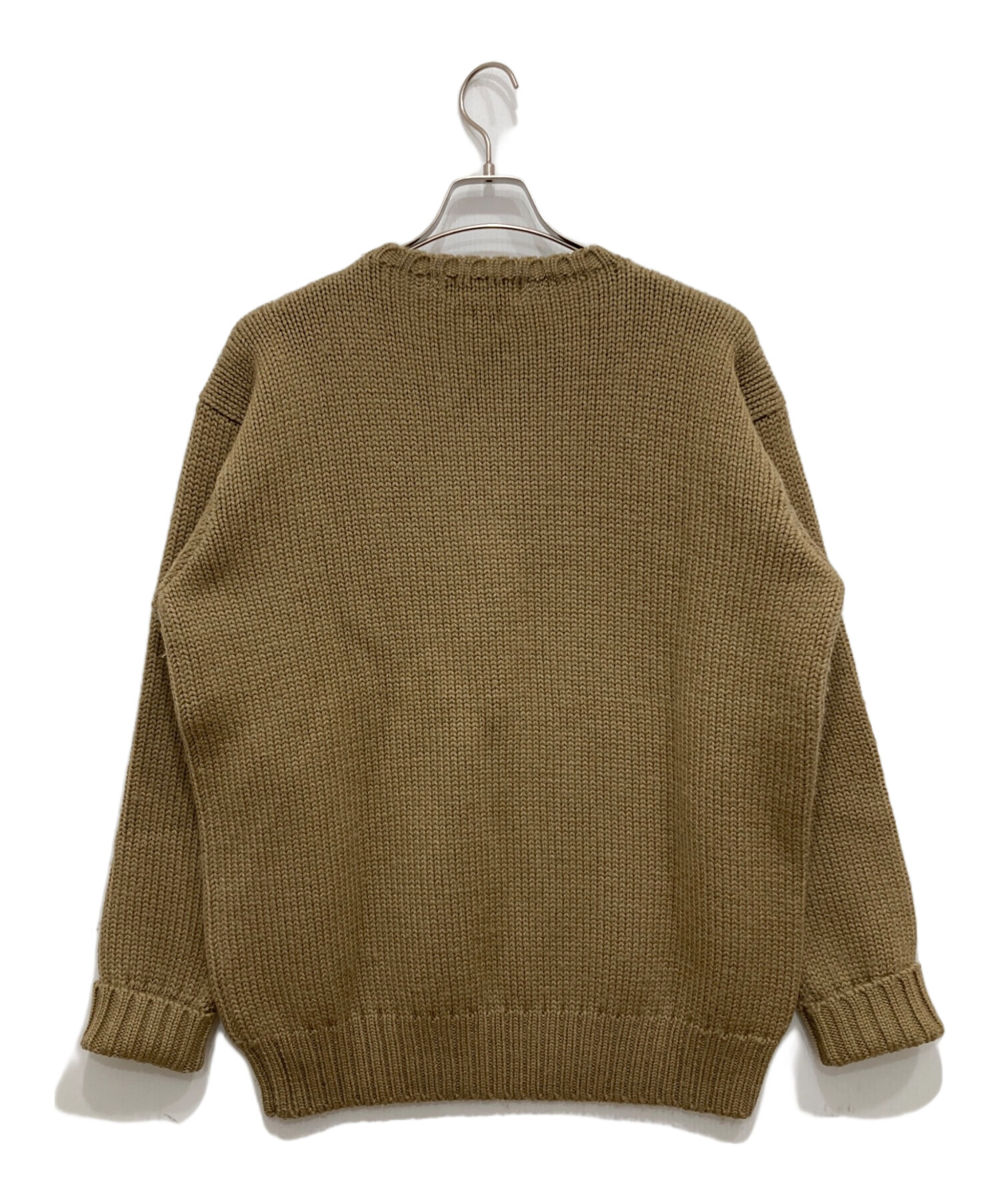 「POLO SPORT】 ポロスポーツ ラルフローレンニット 刺繍ベージュ古着 中古・古着通販】POLO RALPH LAUREN (ポロ・ラルフローレン) ワン