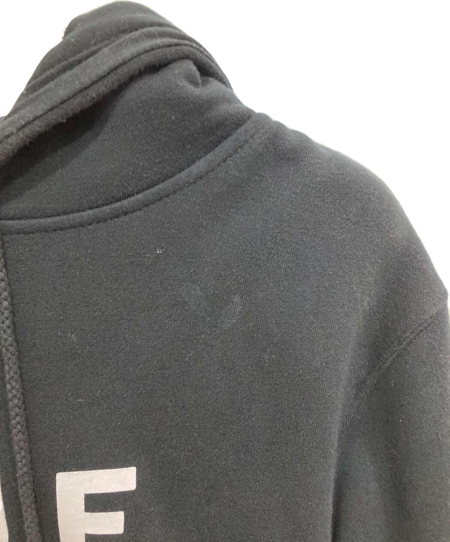 中古・古着通販】HUF (ハフ) ロゴパーカー ブラック サイズ:L
