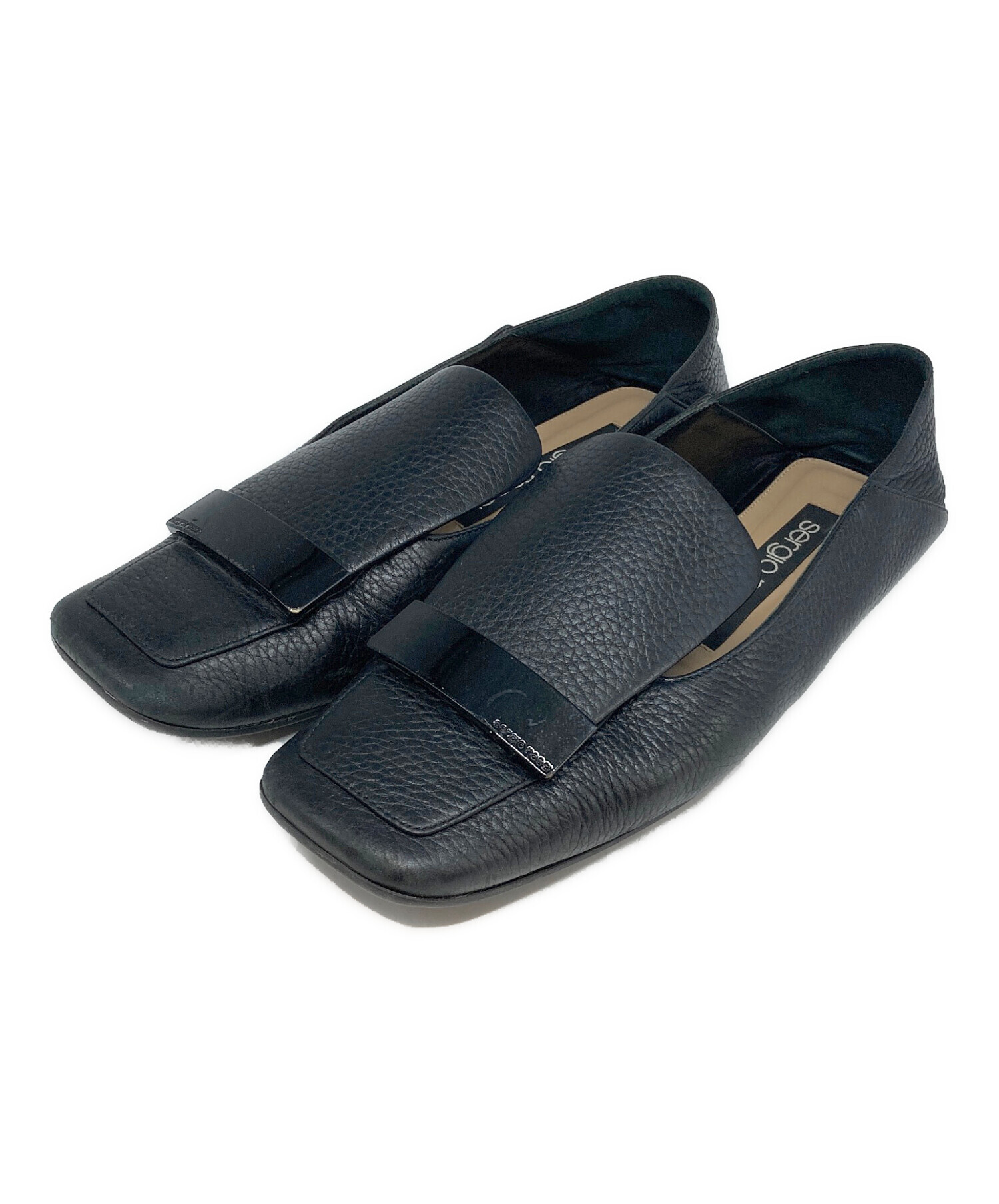 美品⭐️セルジオロッシ SR1 Slipper スリッパー メタルレートパンプス 美品⭐️セルジオロッシ SR1 Slipper スリッパー メタルレートパンプス