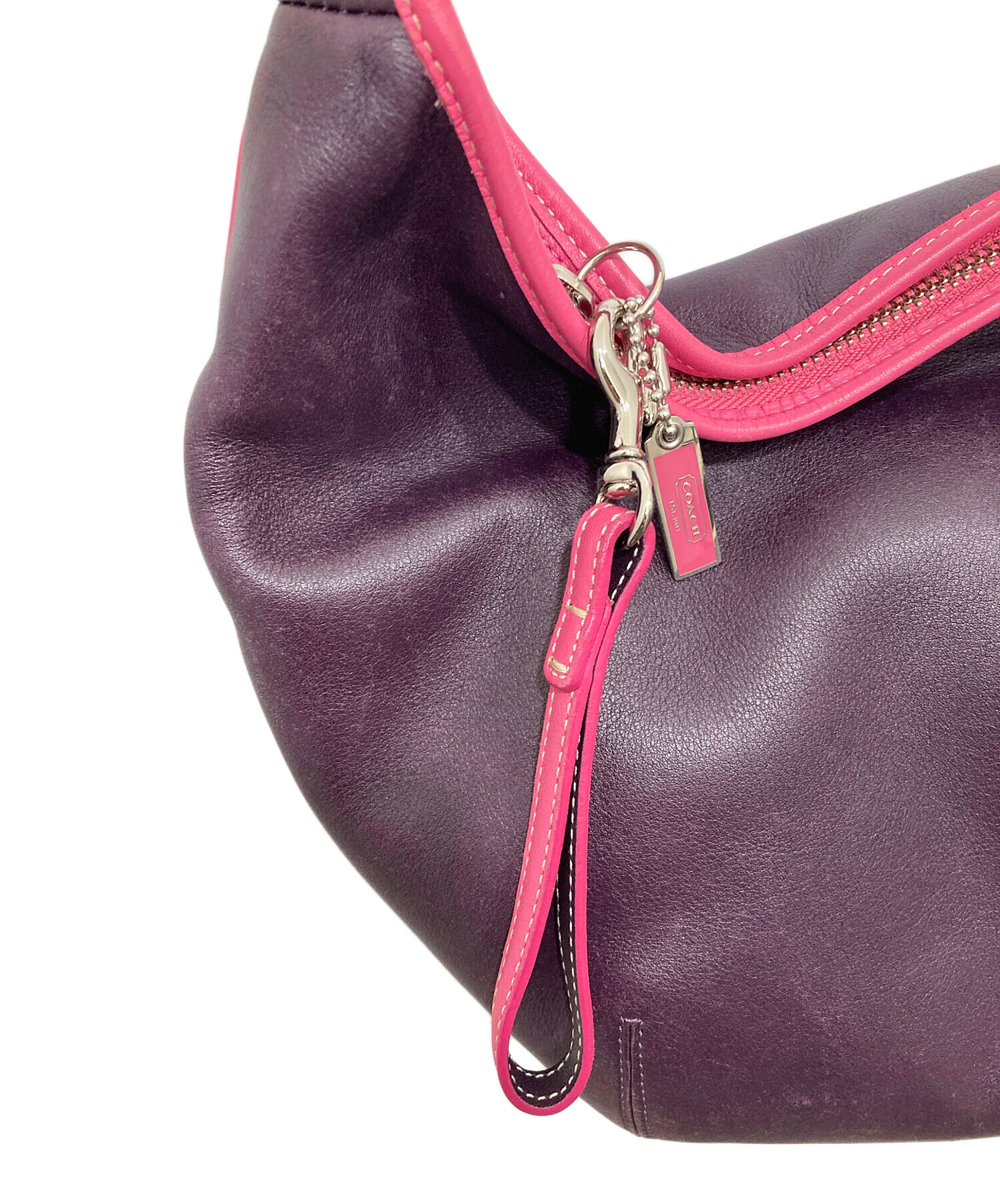 中古・古着通販】COACH (コーチ) ワンショルダーバッグ パープル