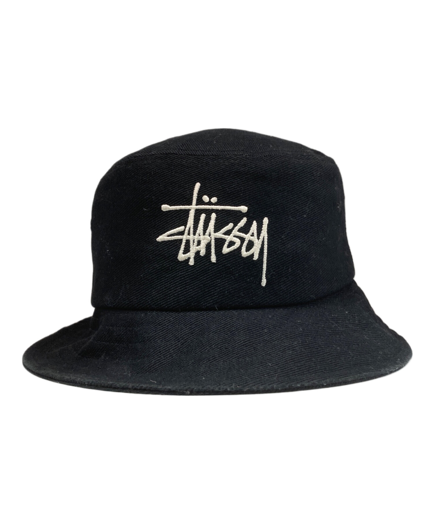 中古・古着通販】stussy (ステューシー) ロゴ刺繍バケットハット