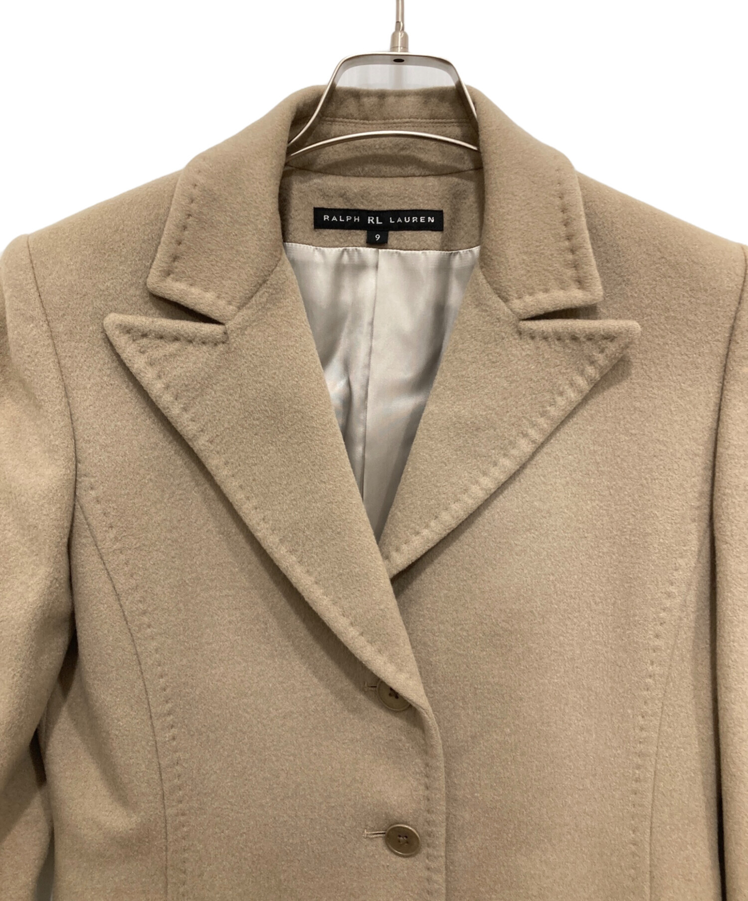 Ralph Lauren ラルフローレン チェスターコート レディース 【古着】【中古】 中古・古着通販】RALPH LAUREN (ラルフローレン) カシミヤウールコート