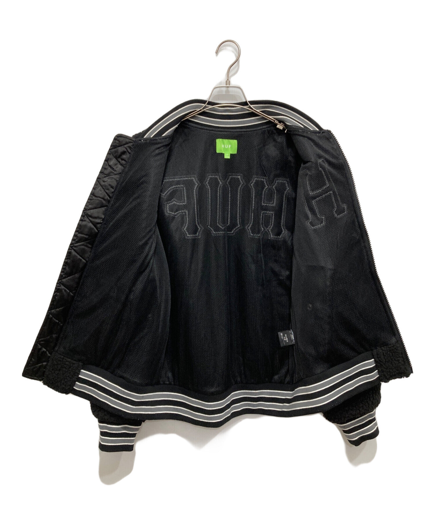 HUF SHERPA VARSITY JACKET ブラック ＬXL HUF SHERPA VARSITY JACKET ブラック LXL